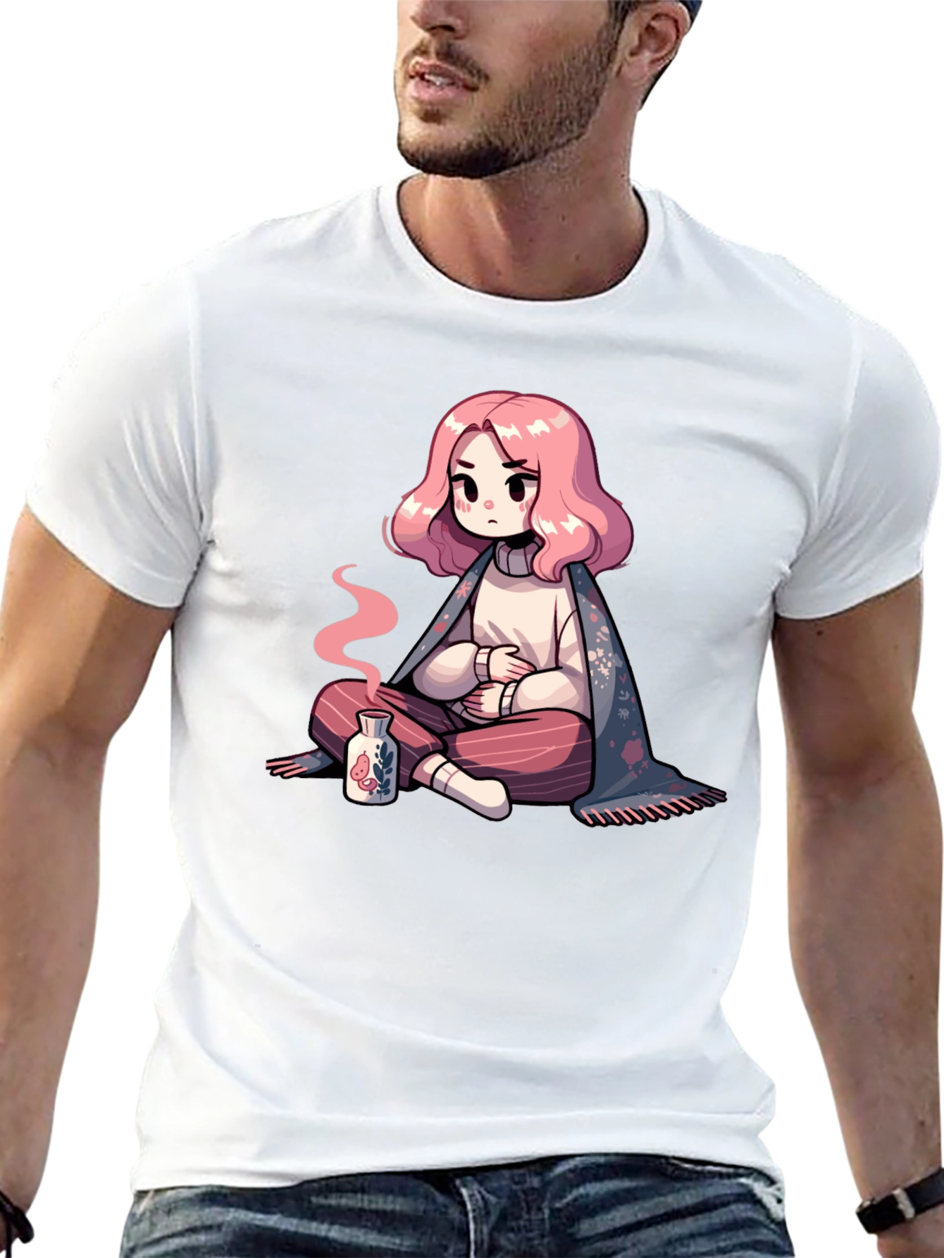 Anime Girl T-Shirt - Cozy and Cute Style