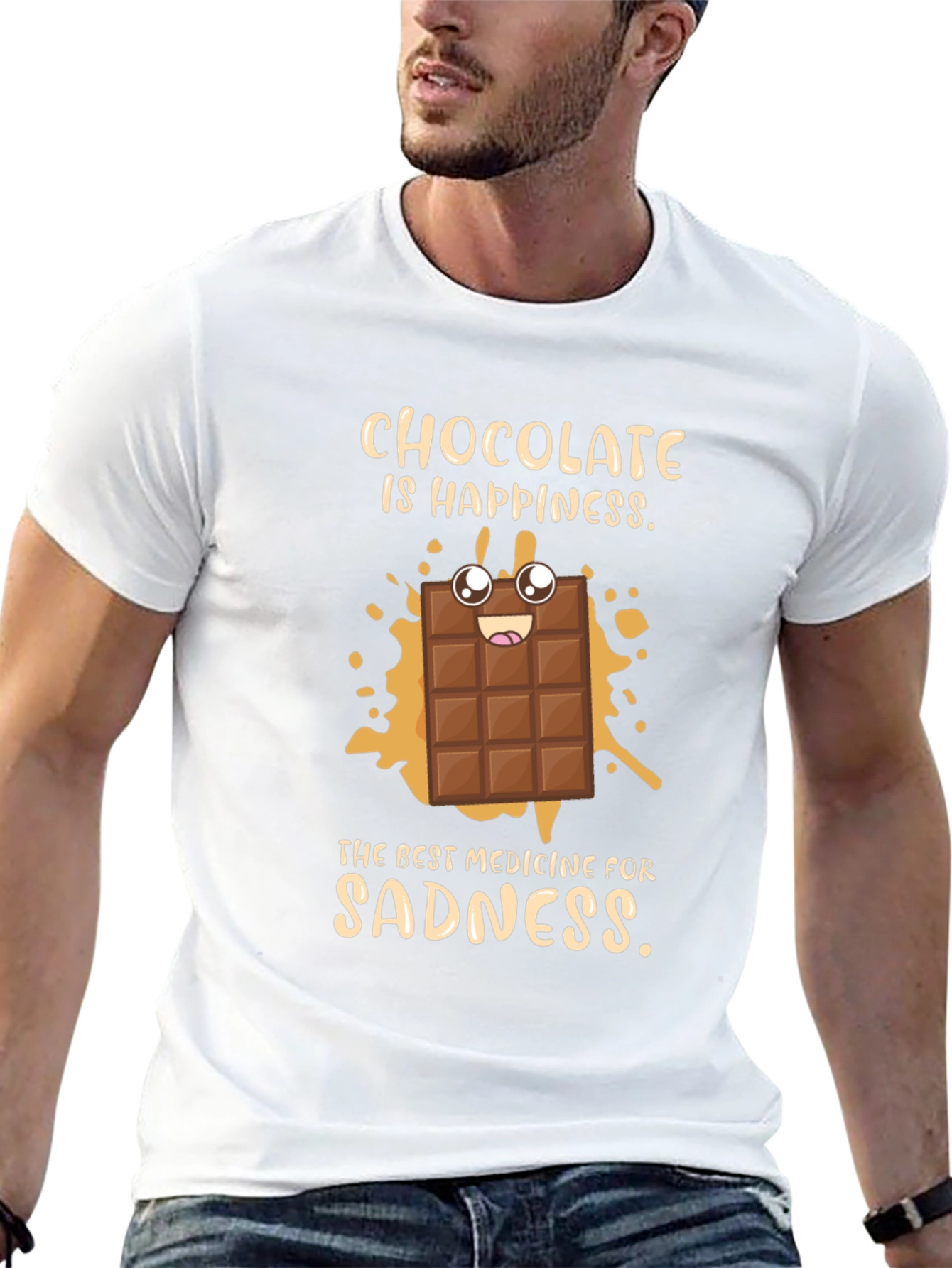 Chocolate Happiness Graphic T-Shirt