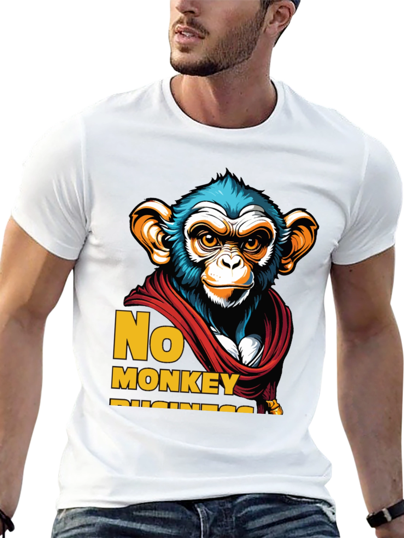 No Monkey Business Graphic T-Shirt