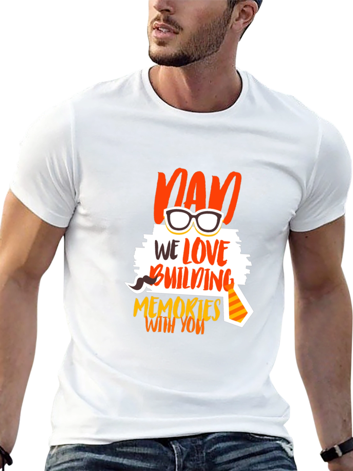 Dad We Love Building Memories T-Shirt