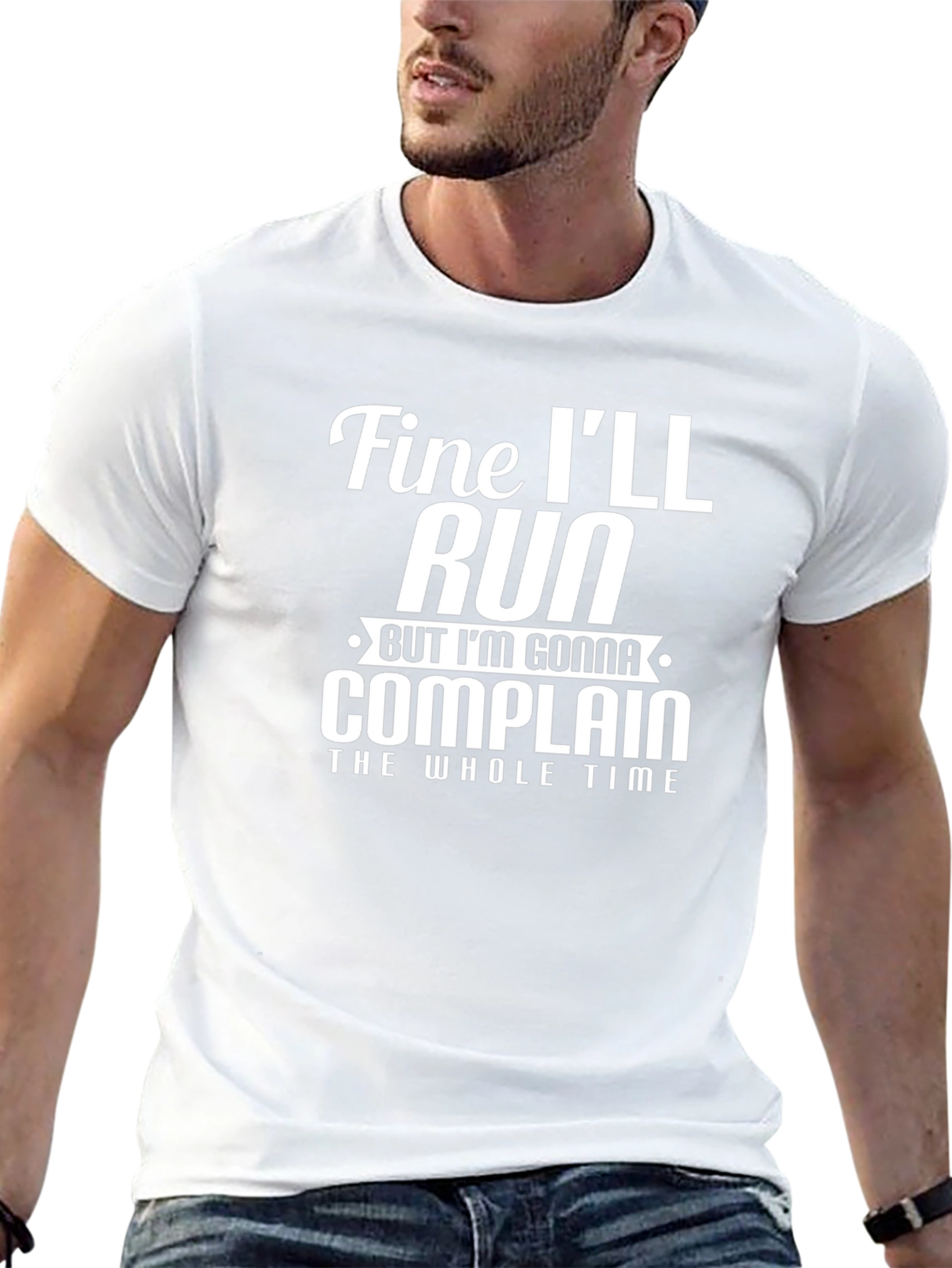 Funny Running T-Shirt: Fine Ill Run But Ill Complain