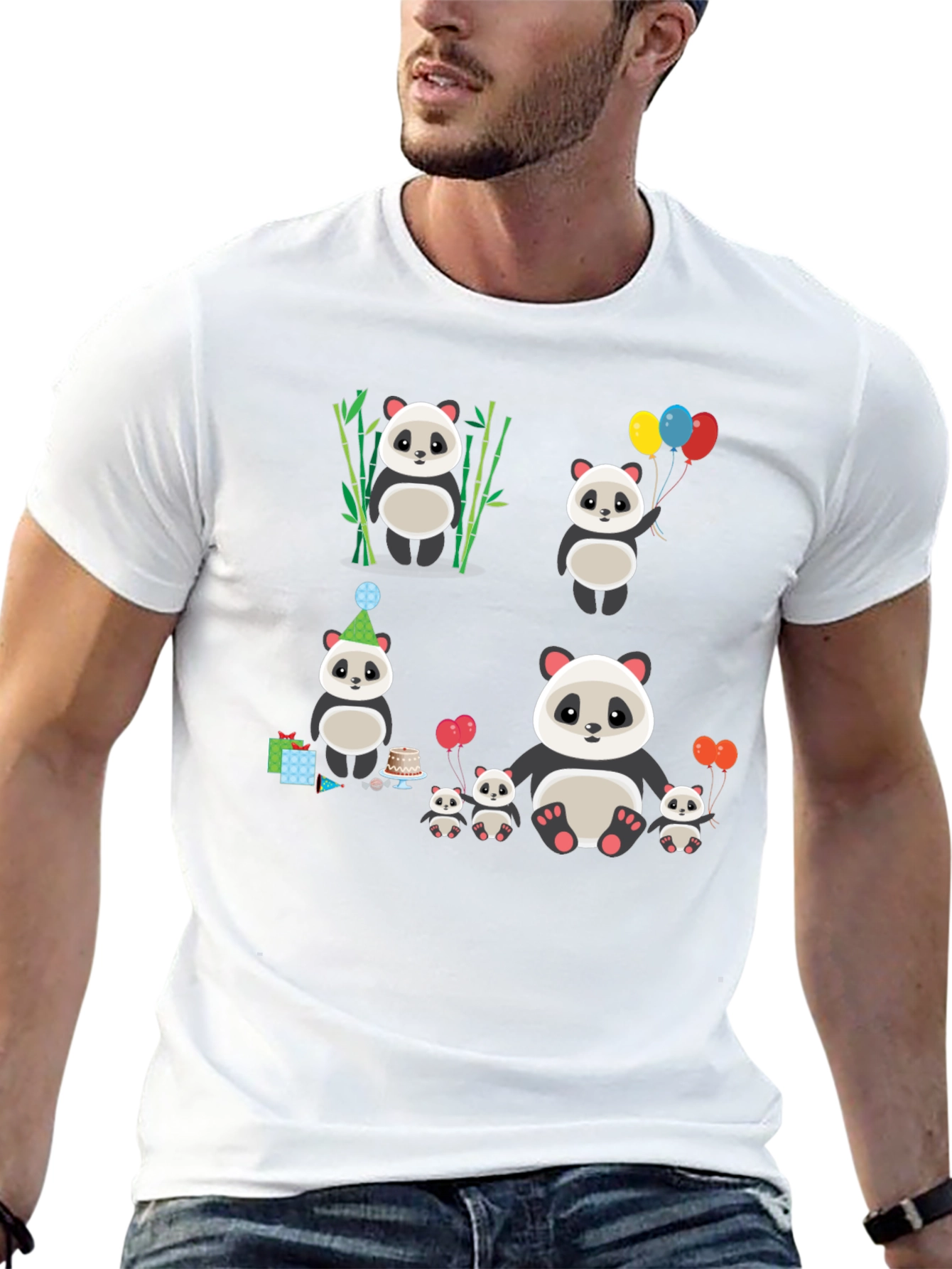Panda Graphic T-Shirt: Cute and Playful Design