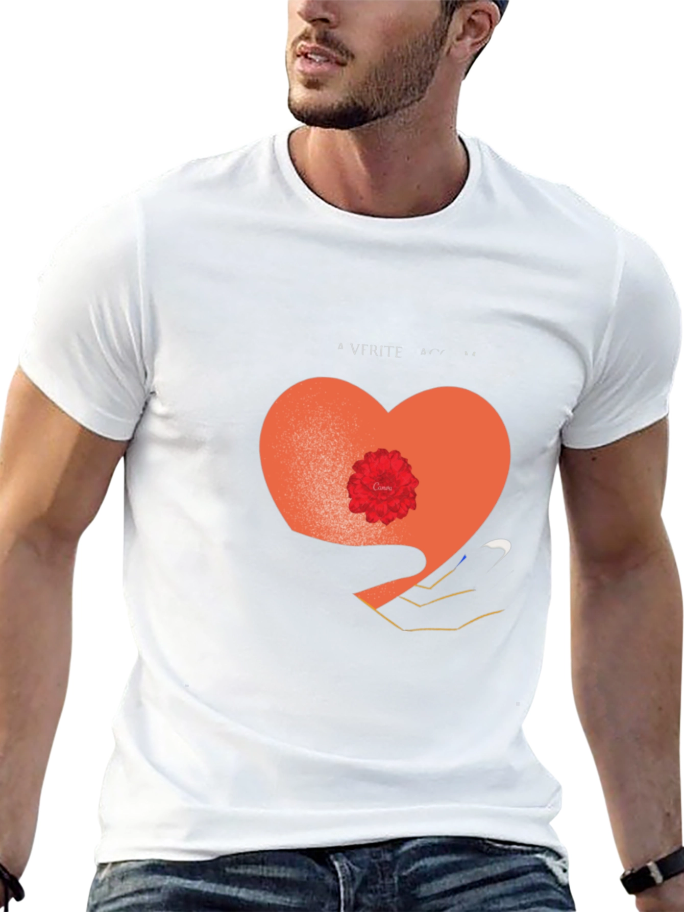 Heart Graphic Tee - Stylish and Unique Design