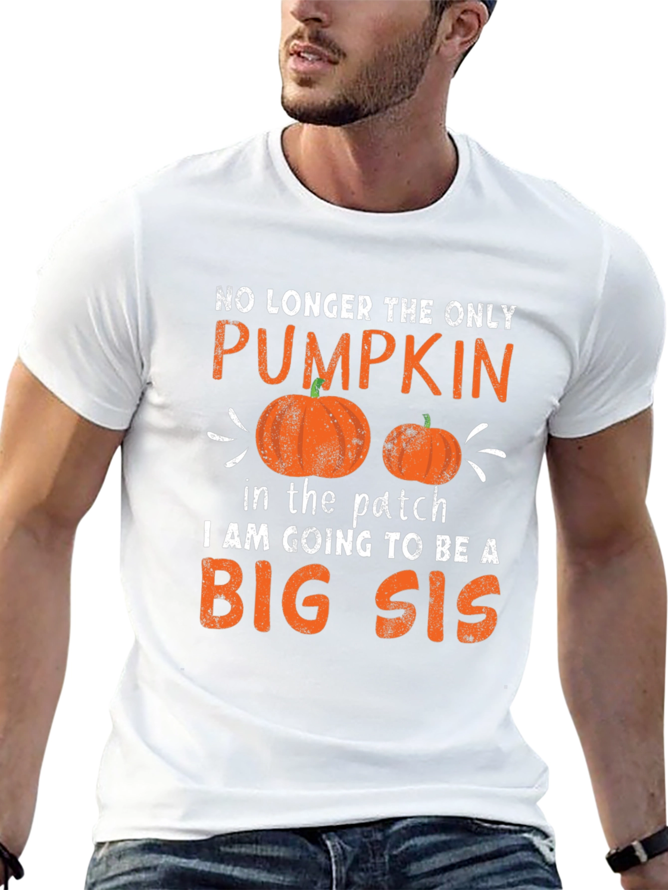 Big Sis Pumpkin Halloween Pregnancy Announcement Shirt