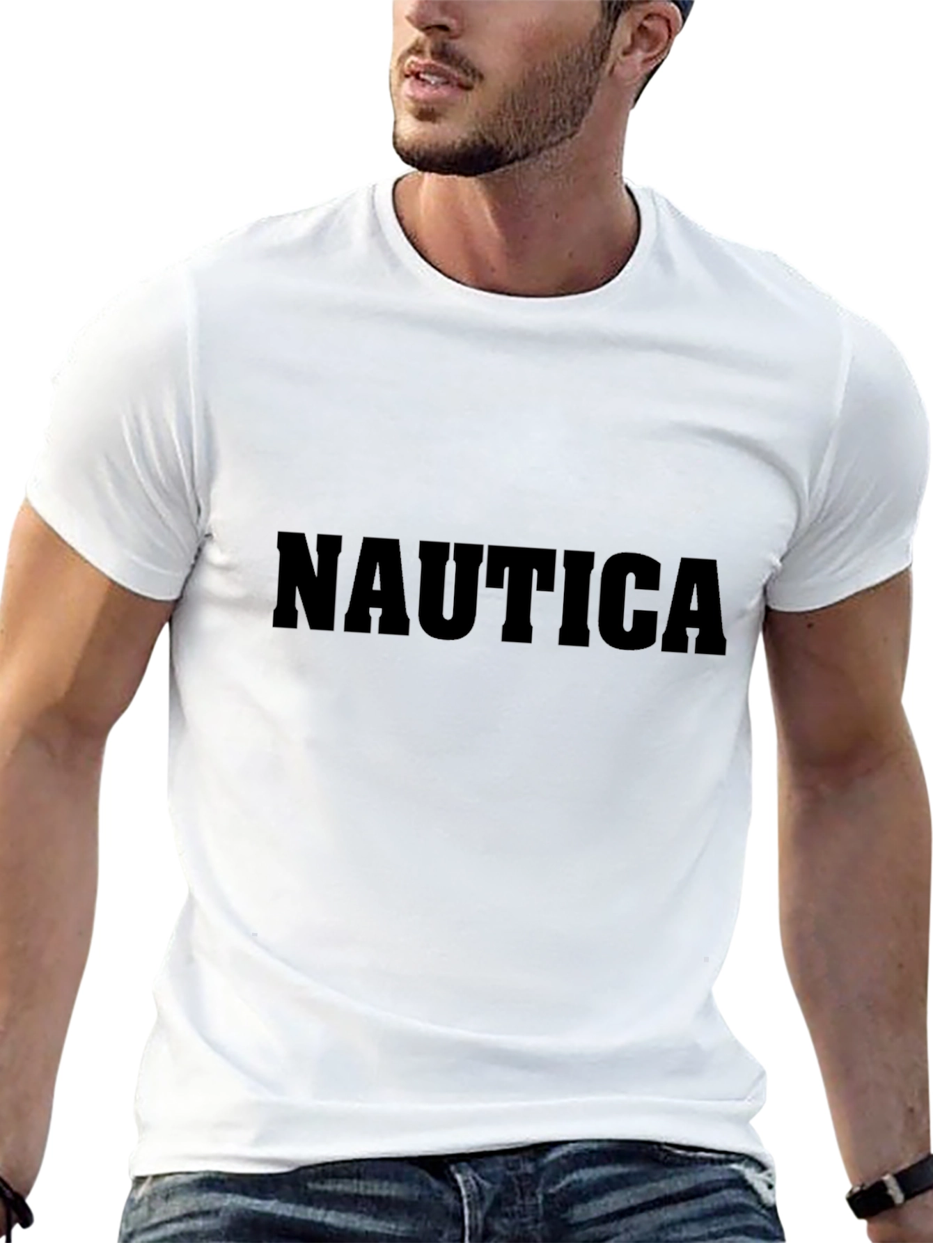 Nautica Mens Classic Black T-Shirt