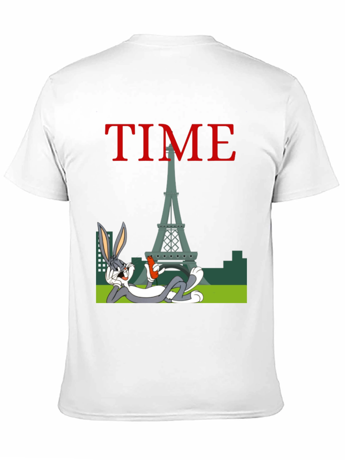 Paris Time Cartoon Graphic Tee