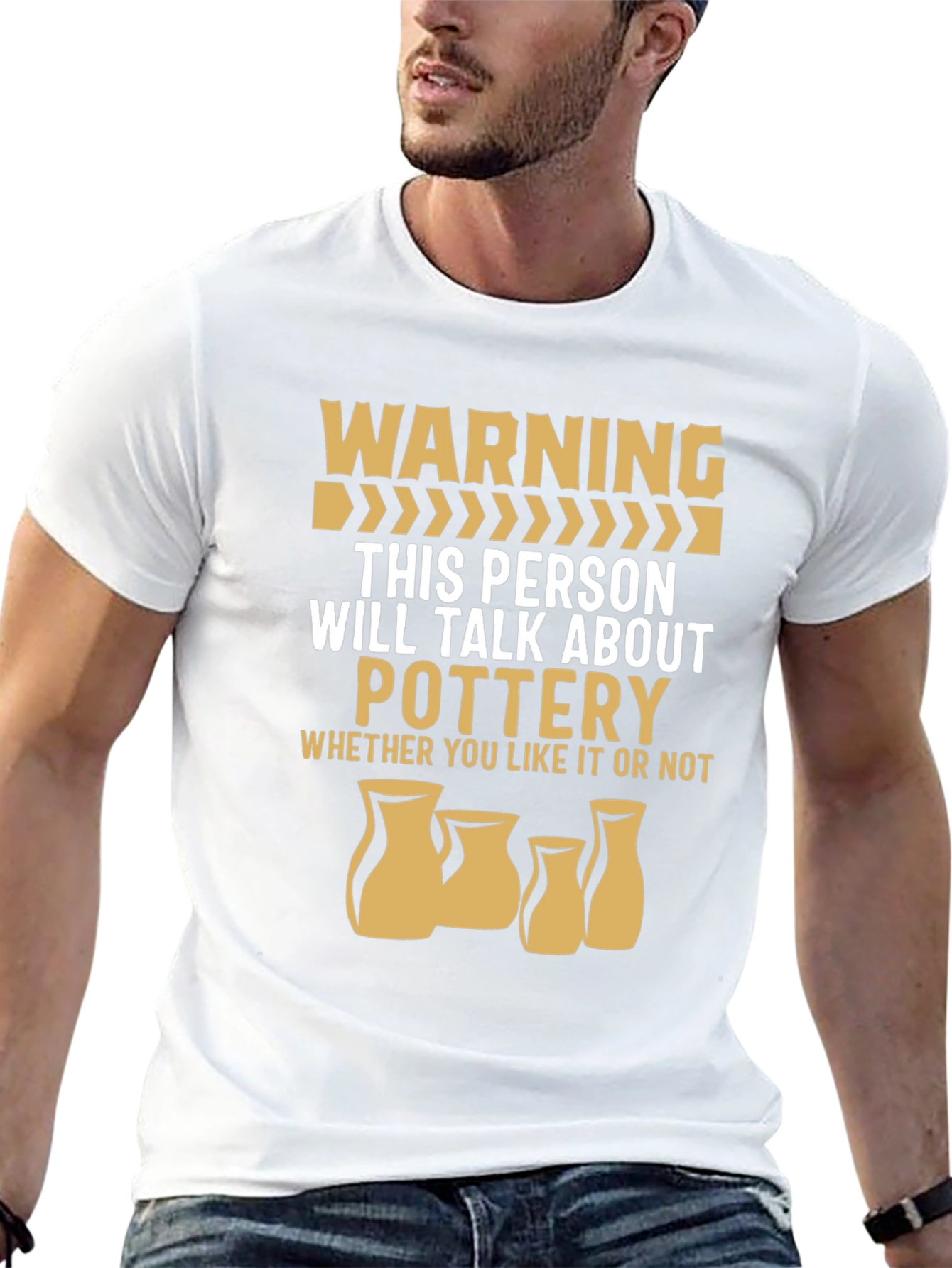 Pottery Warning Graphic T-Shirt