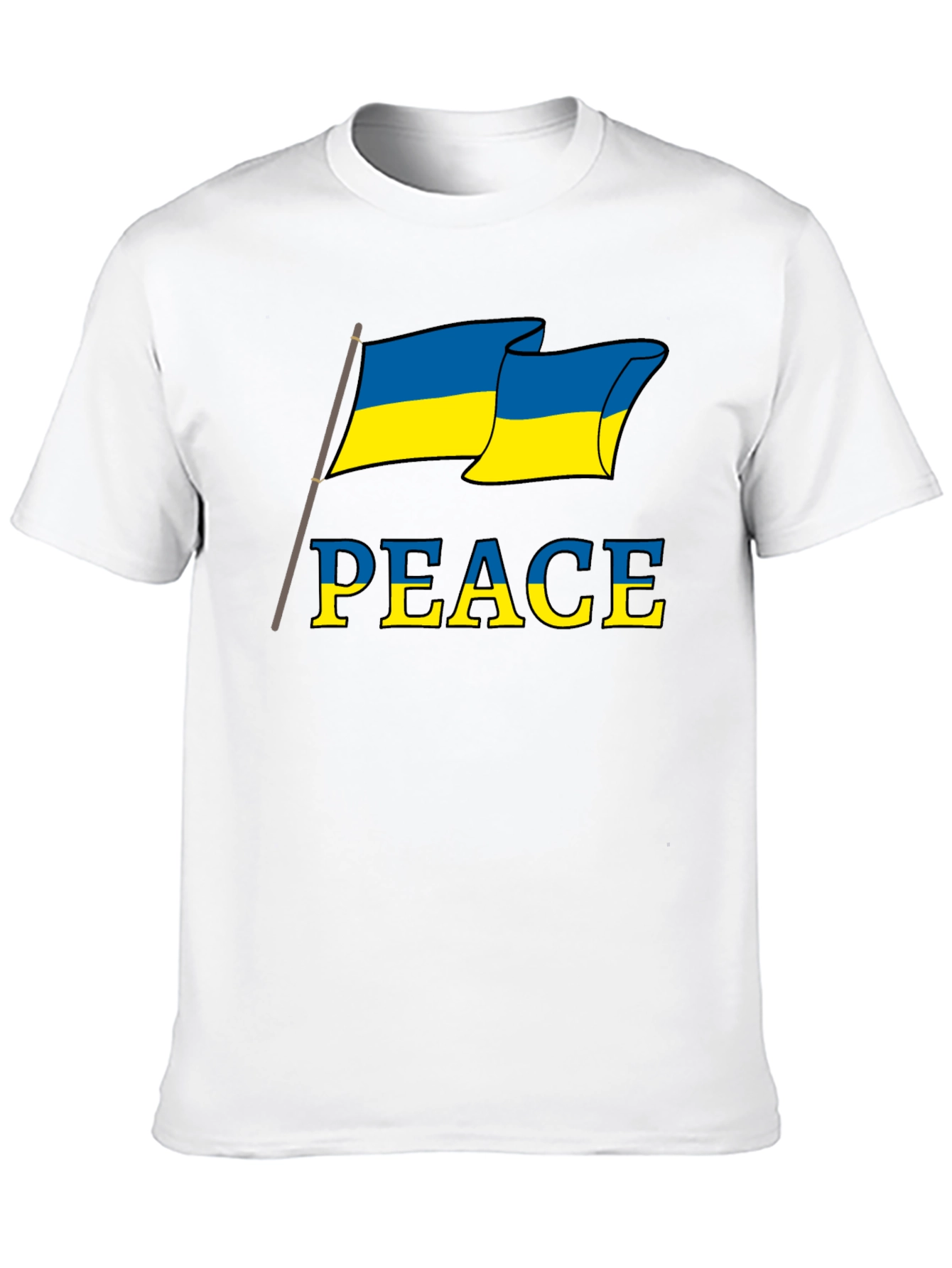 Ukraine Peace Flag Graphic T-Shirt
