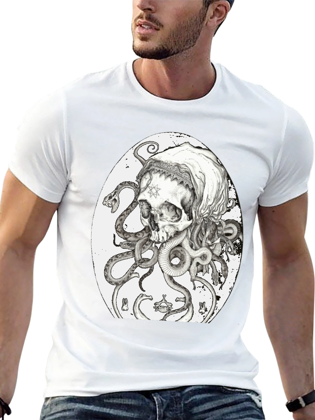 Skull & Serpent Graphic Tee