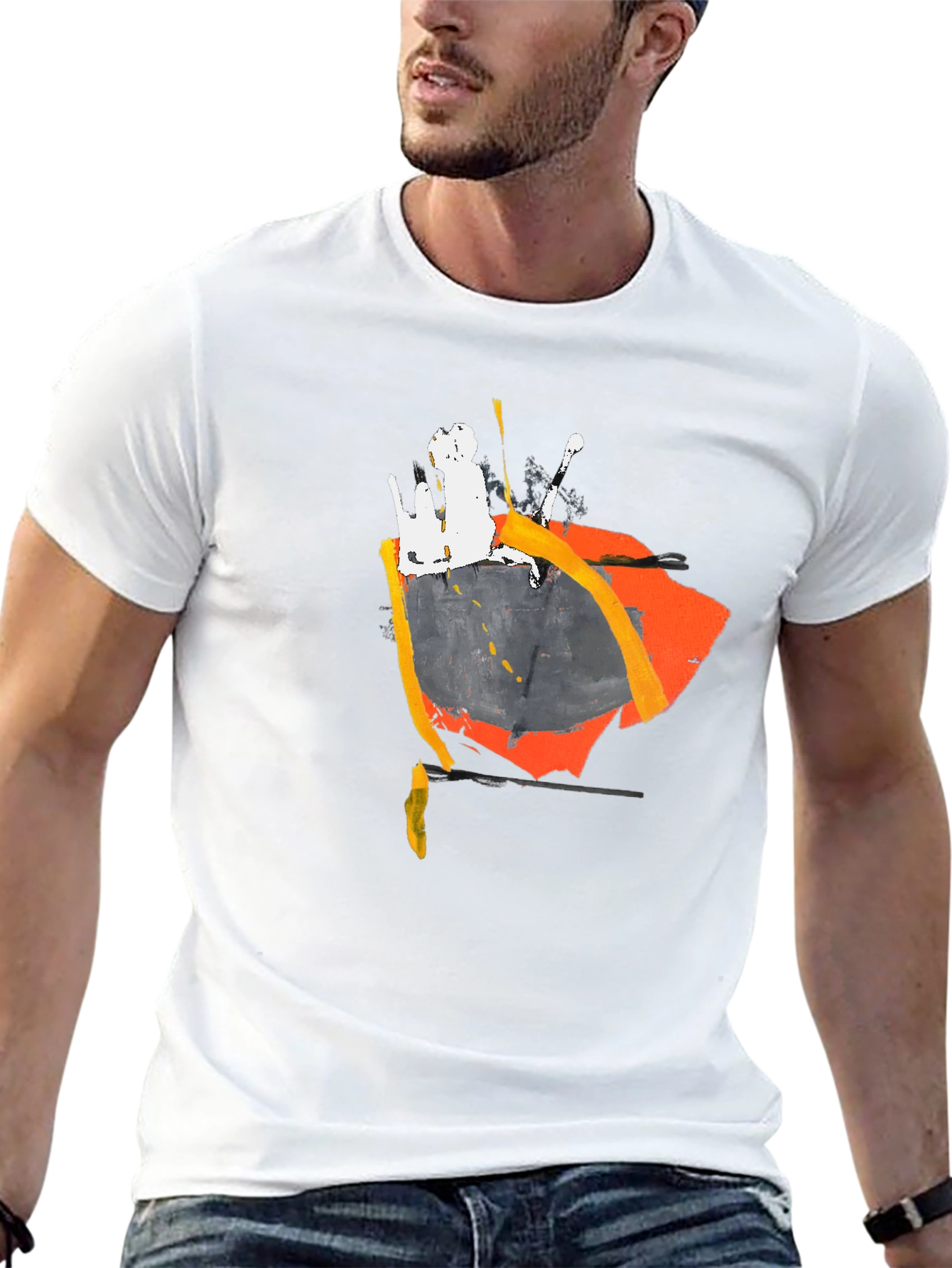 Abstract Art Black T-Shirt