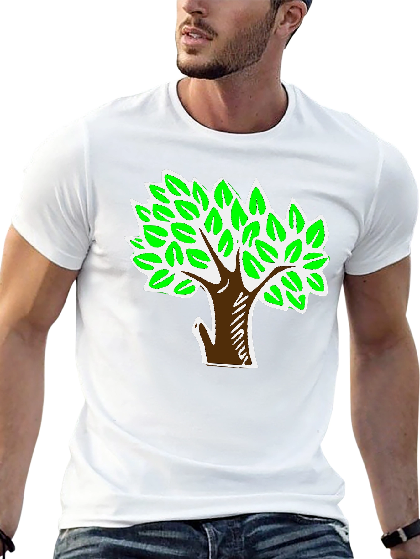 Tree Graphic Black T-Shirt