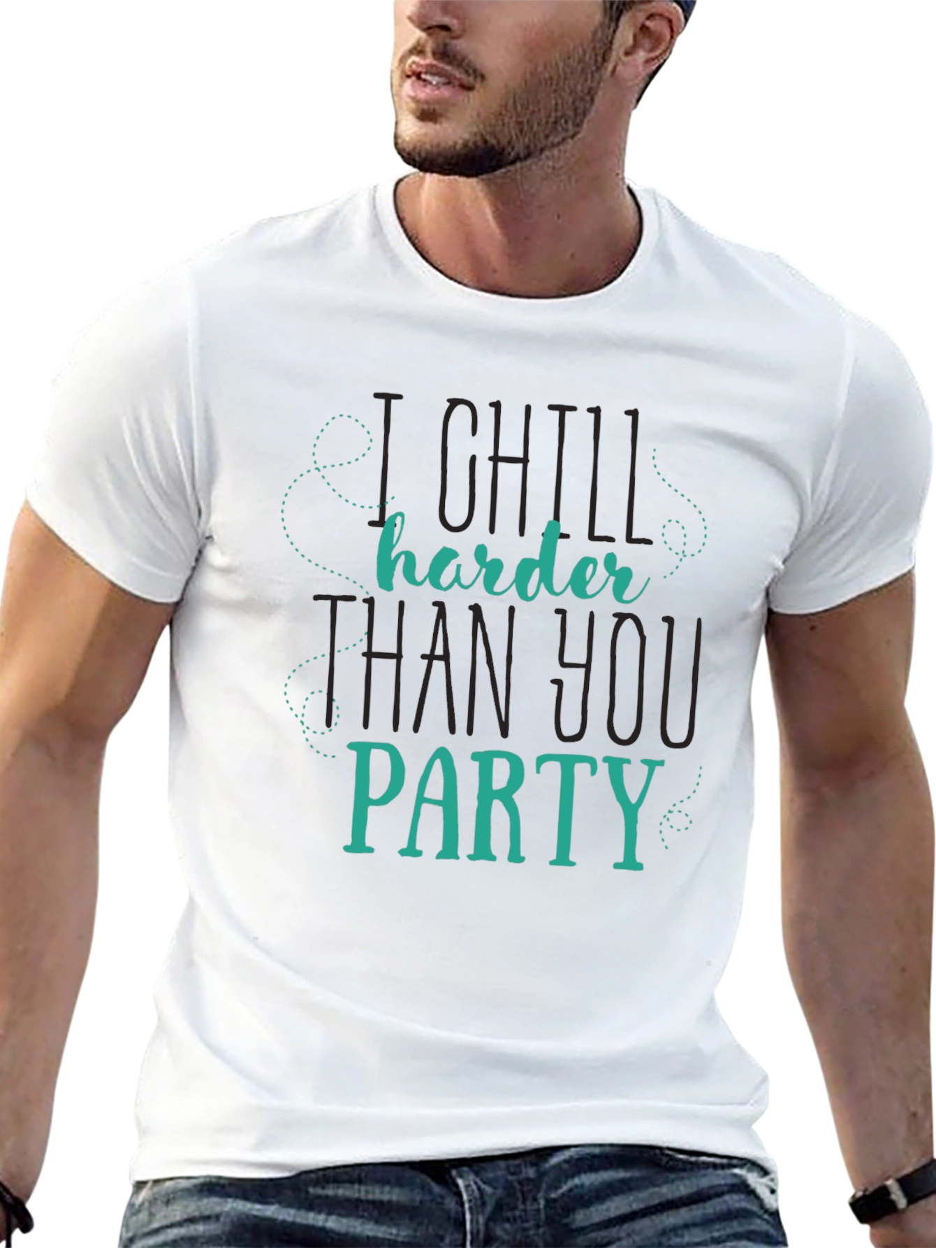 Chill Harder T-Shirt - Funny Slogan Tee