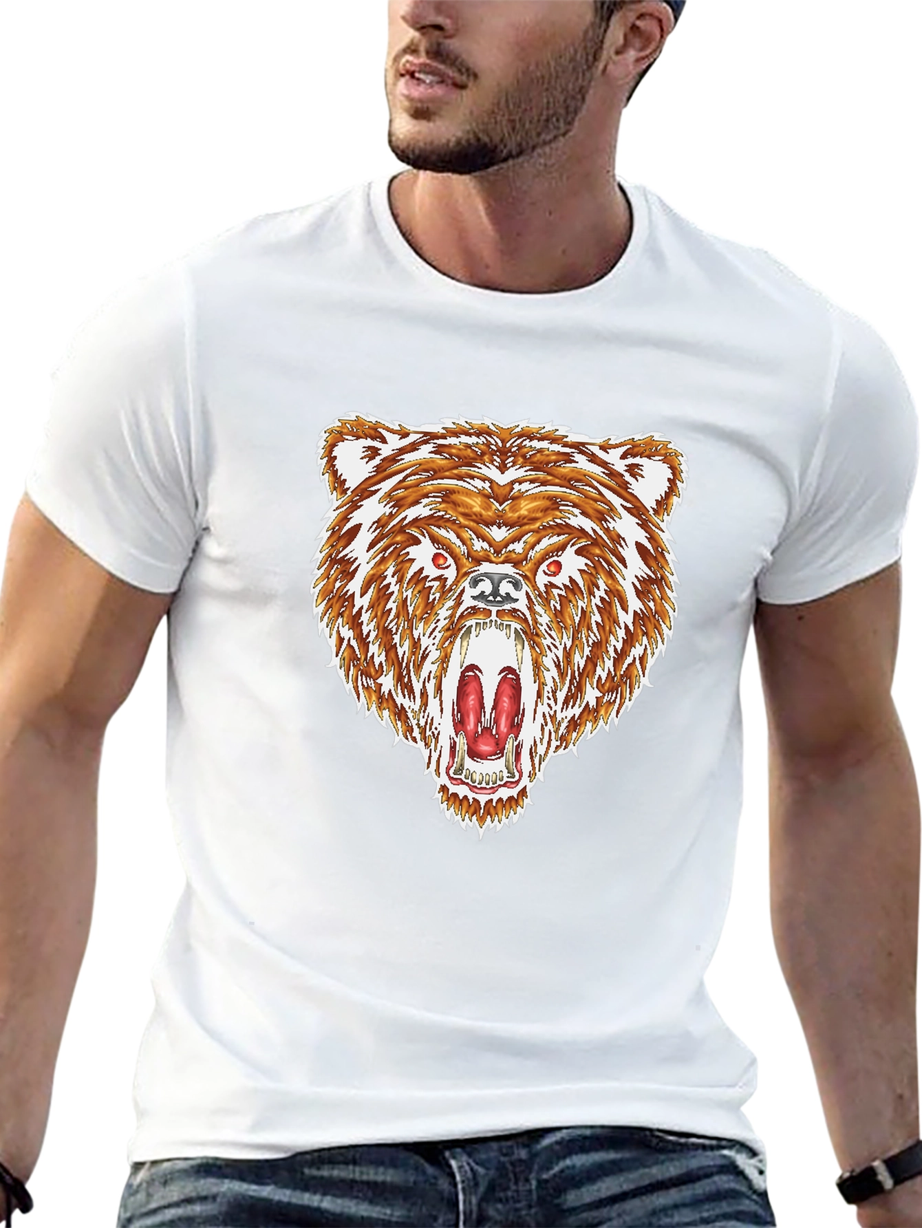 Bear Graphic Black T-Shirt