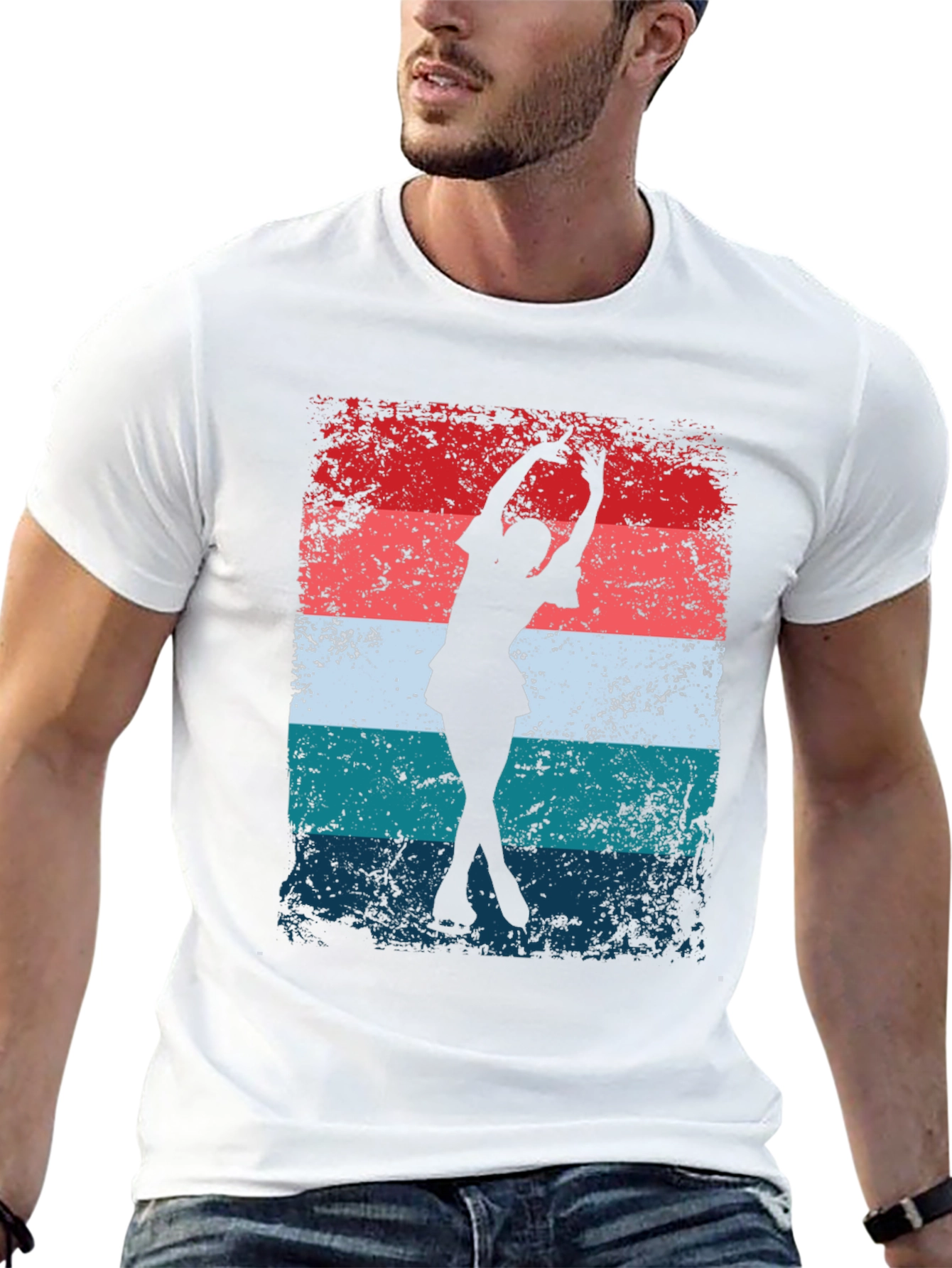 Retro Ice Skater Graphic Tee