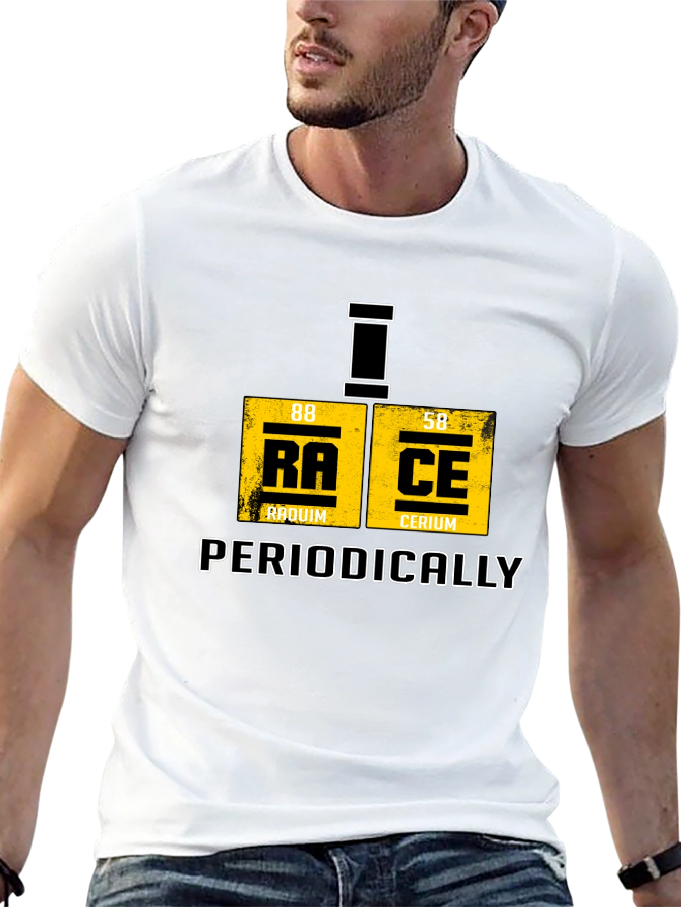 Periodic Table Race T-Shirt - Chemistry Humor