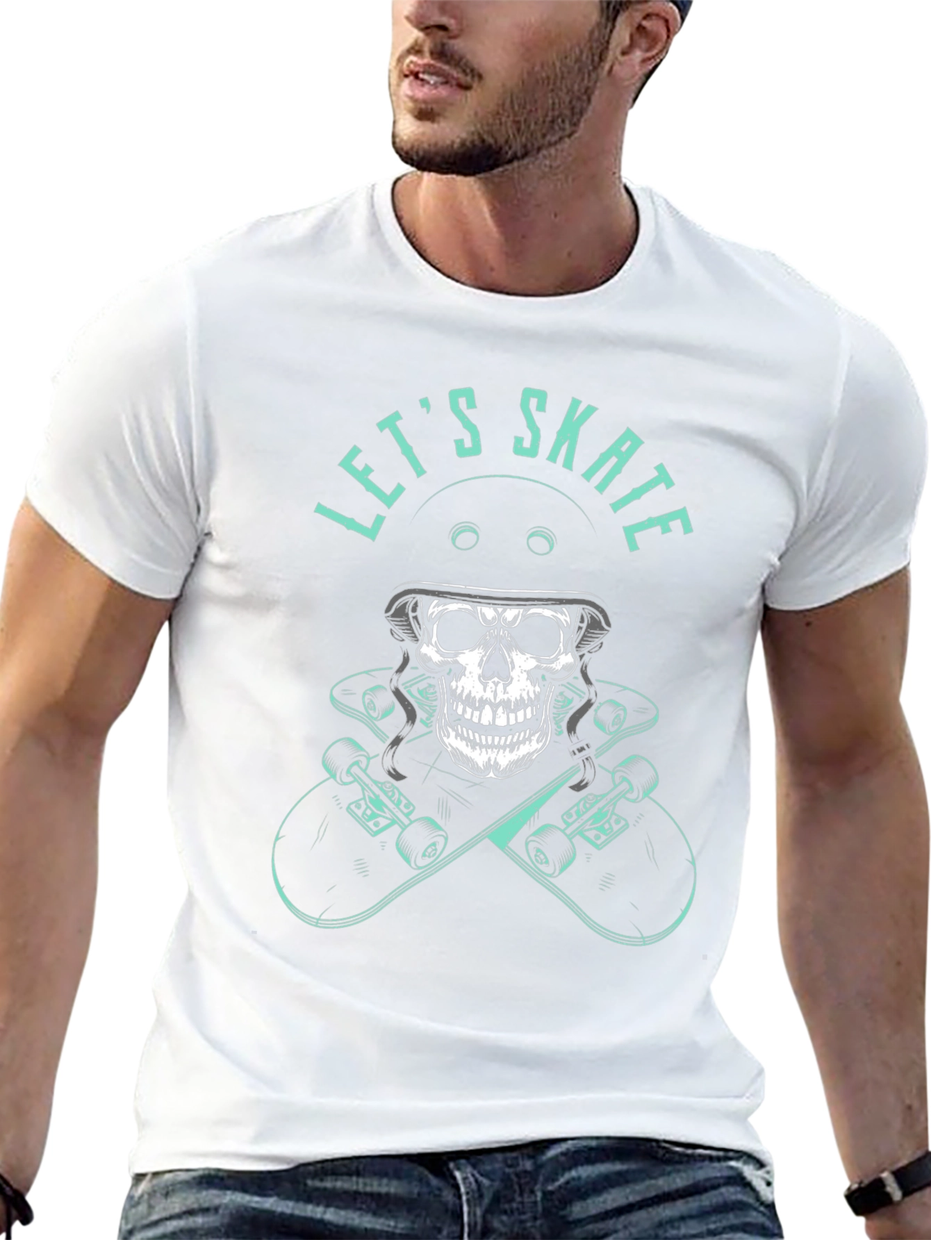 Skate Skull Tee - Lets Skate T-Shirt