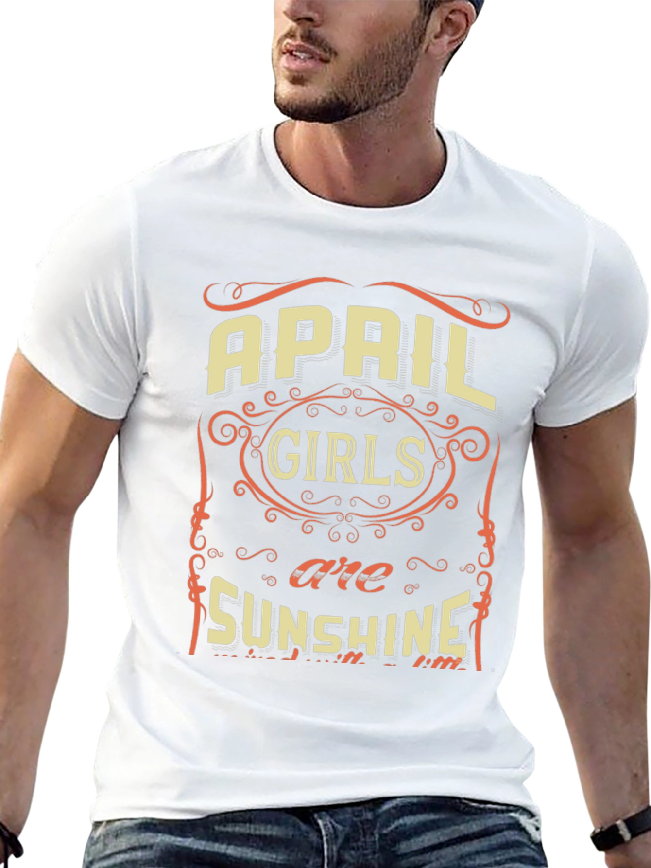 April Girls Sunshine Graphic Tee - Birthday Gift