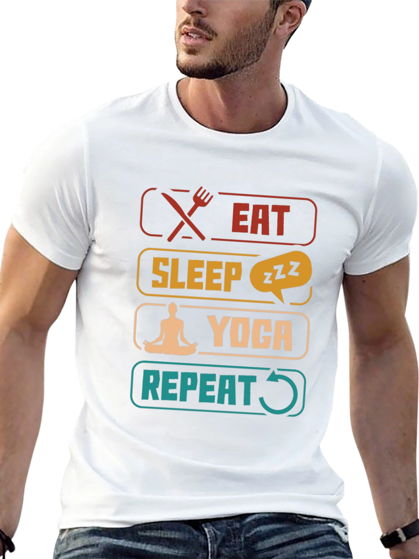 Eat Sleep Yoga Repeat T-Shirt