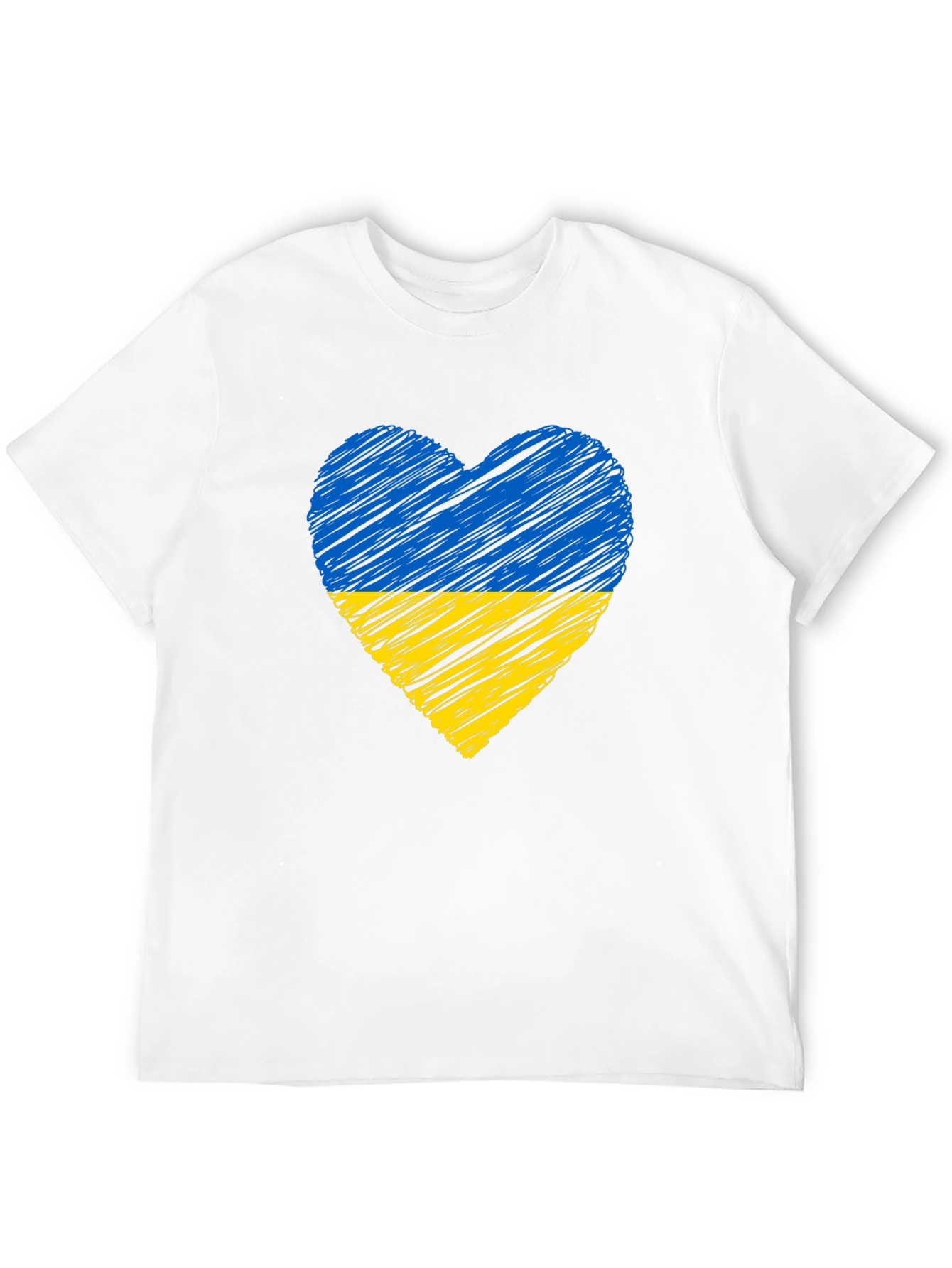 Ukraine Flag Heart T-Shirt