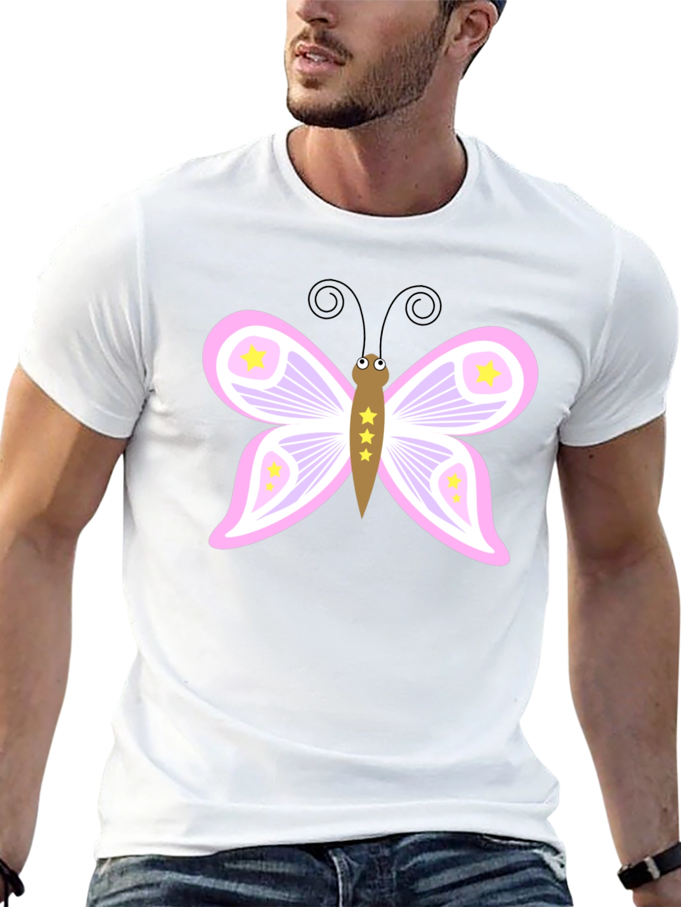 Butterfly Graphic Black Tee