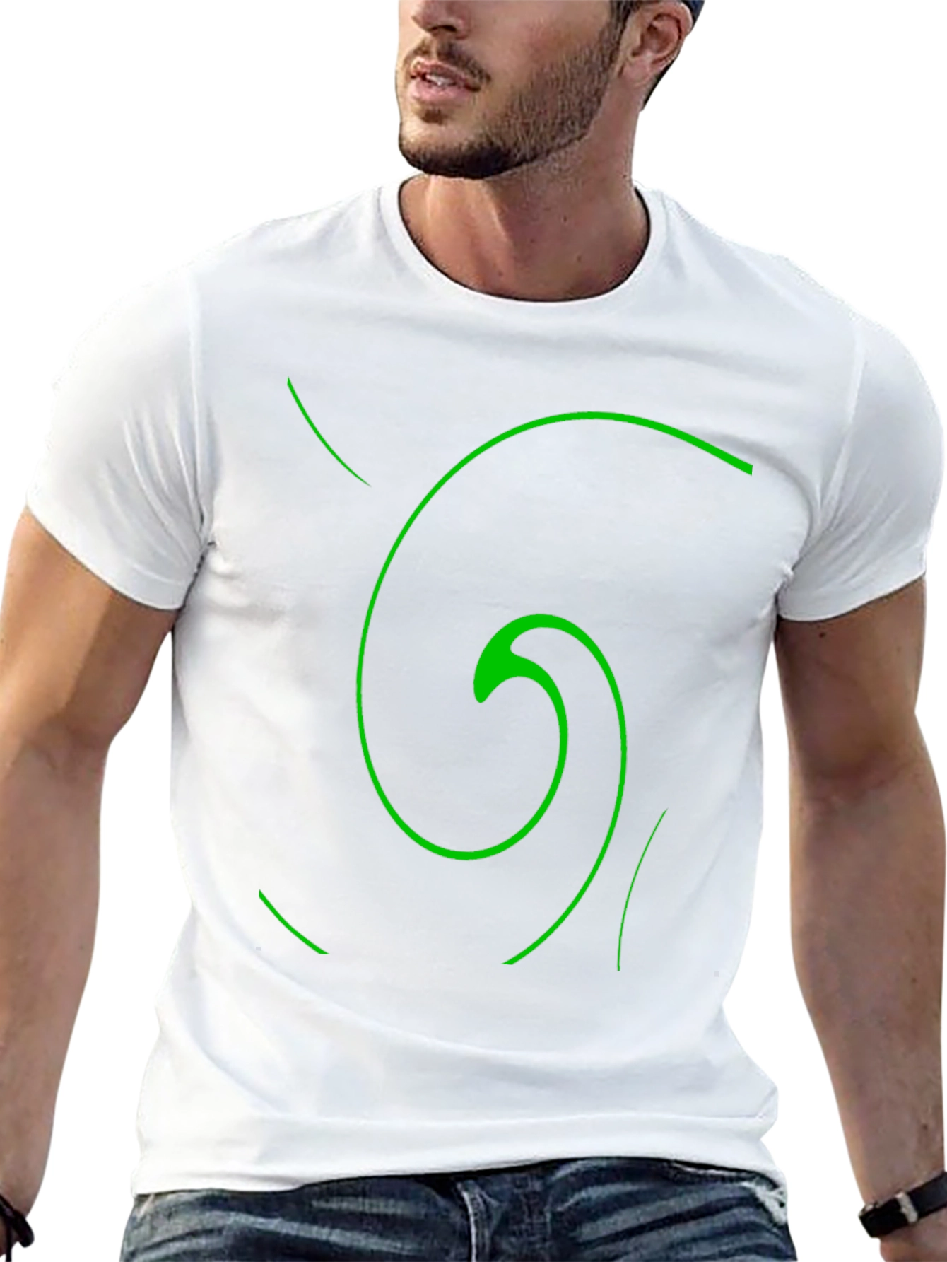 Spiral Graphic Black T-Shirt