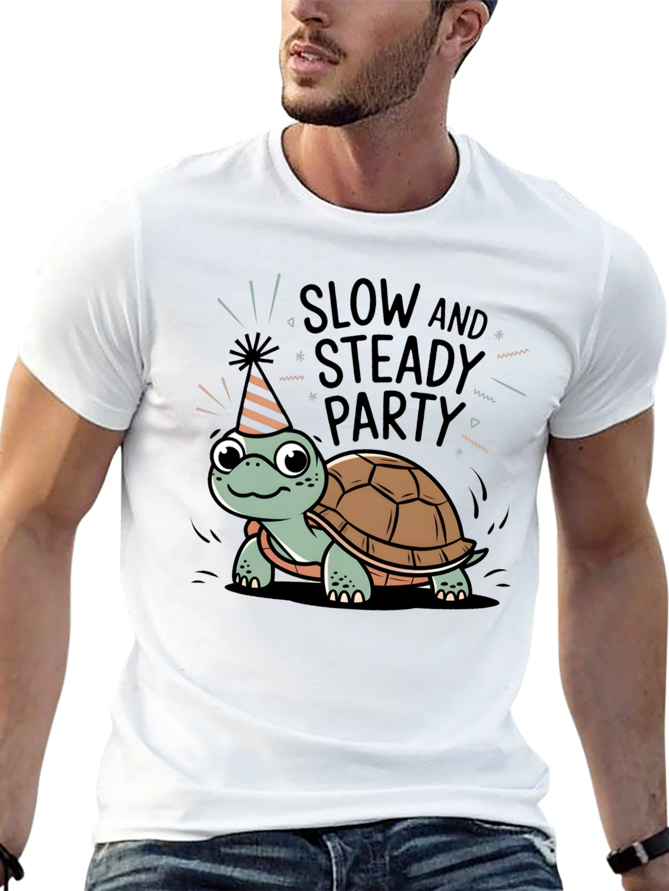 Slow & Steady Party Turtle T-Shirt