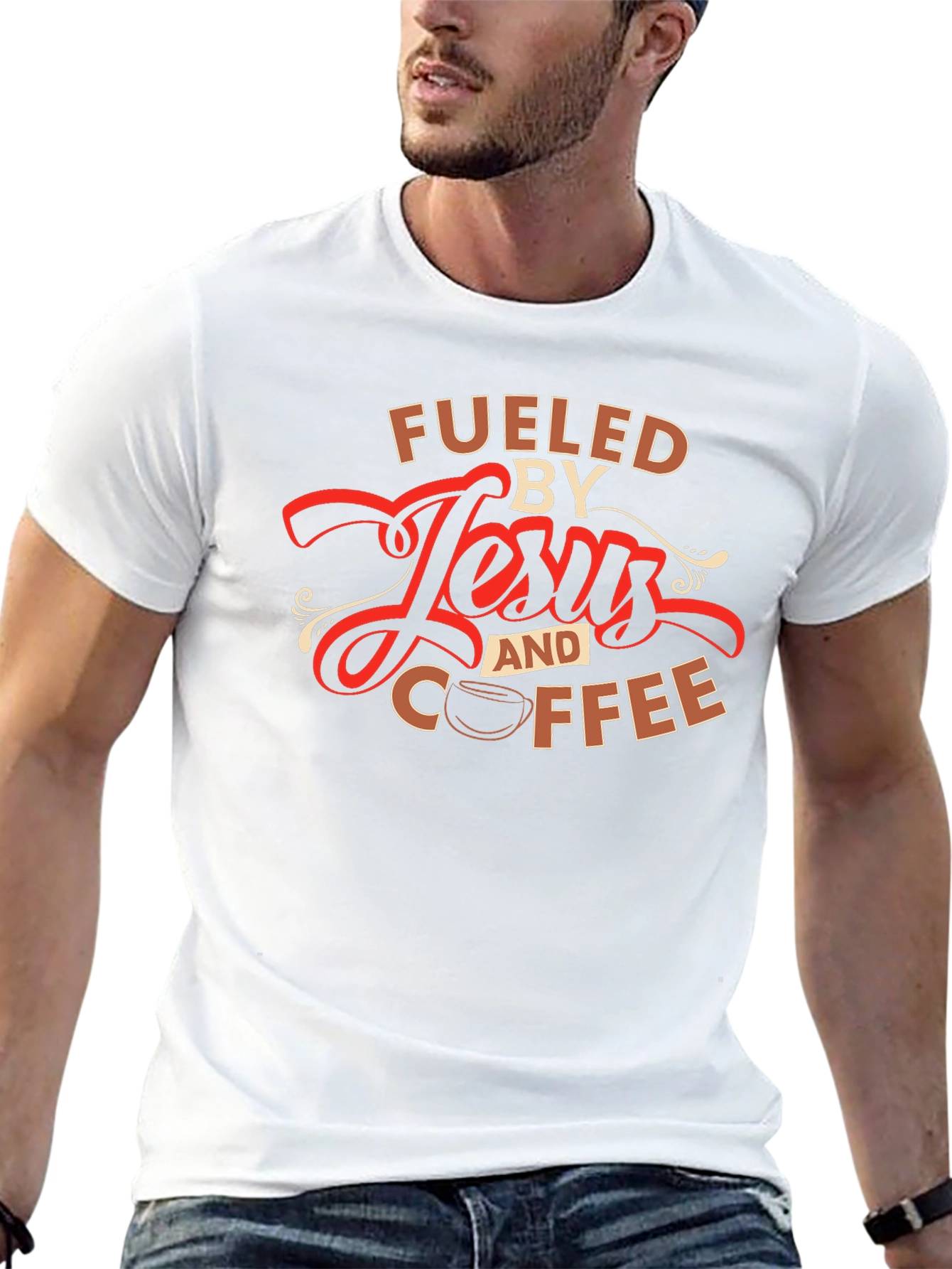 Fueled by Jesus and Coffee T-Shirt