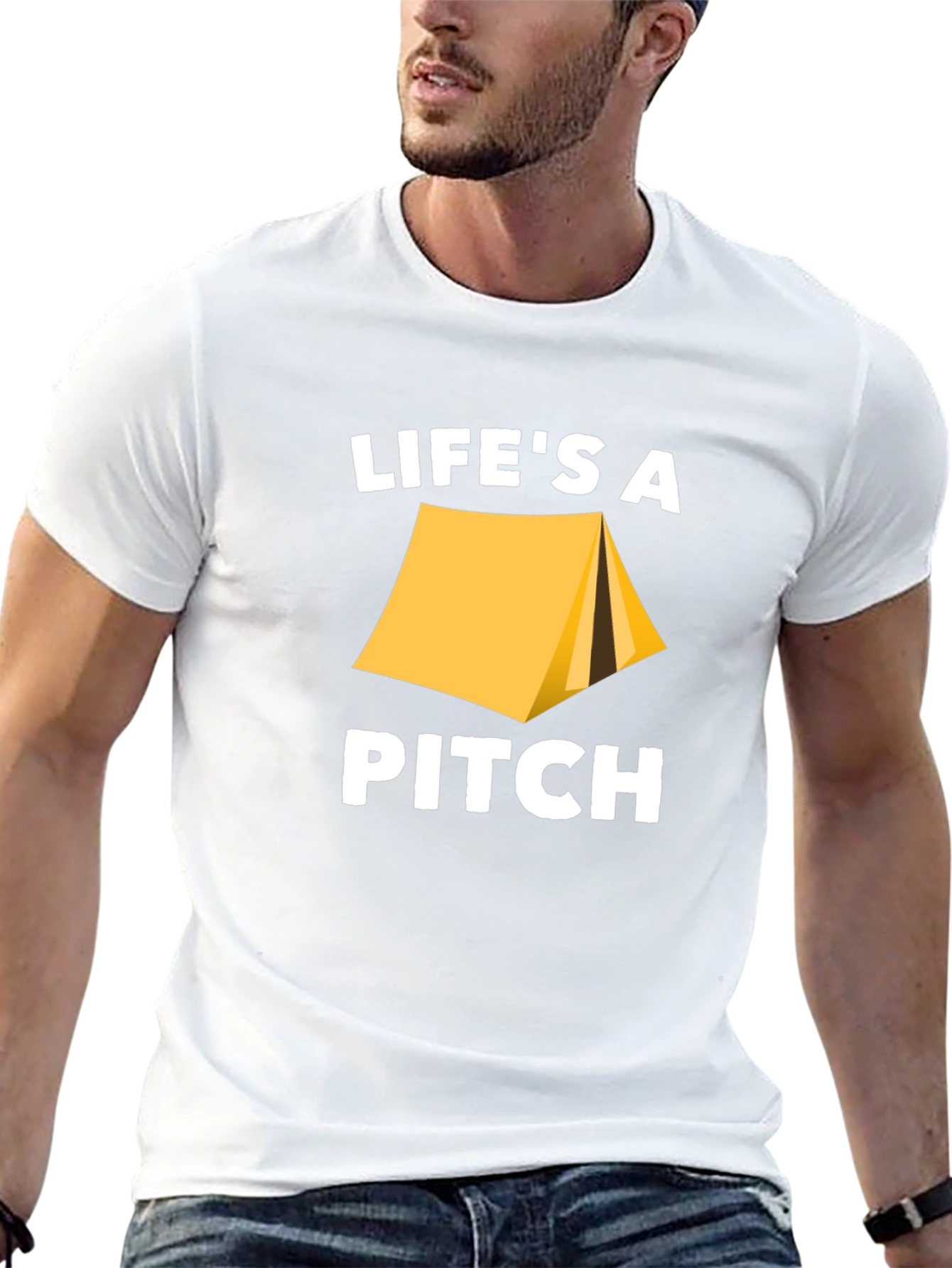 Lifes A Pitch Camping T-Shirt