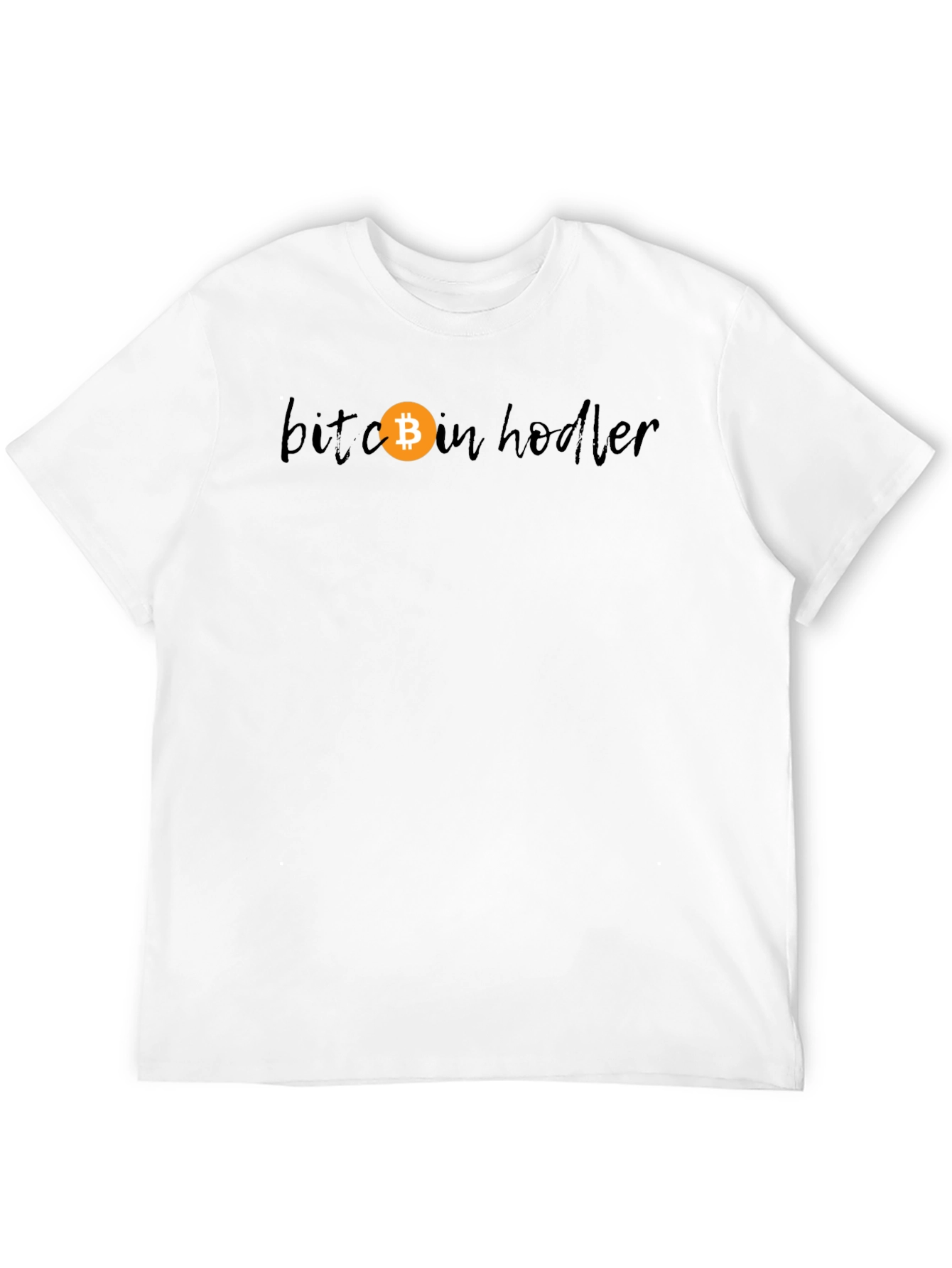 Bitcoin HODLer Black T-Shirt Crypto Design