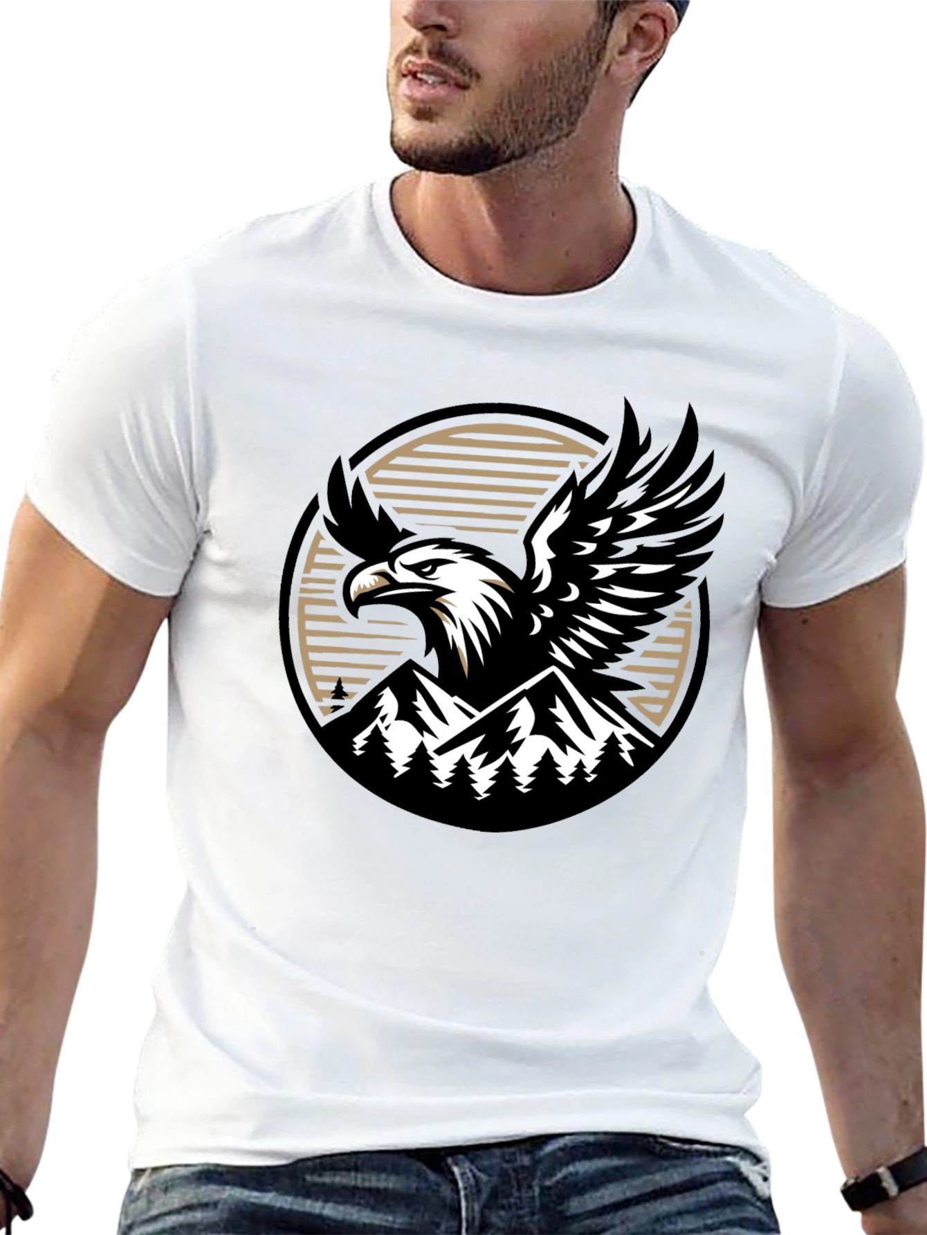 Eagle Mountain Black Graphic Tee