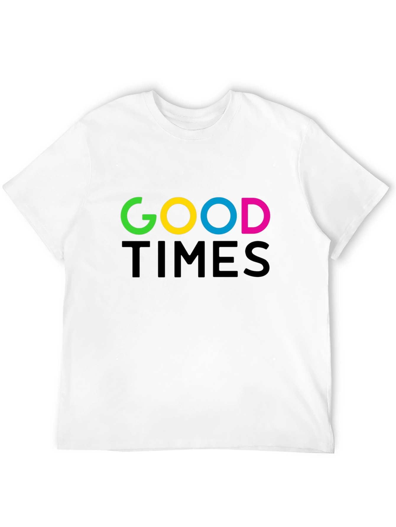 Good Times Graphic T-Shirt - Black Crew Neck Tee