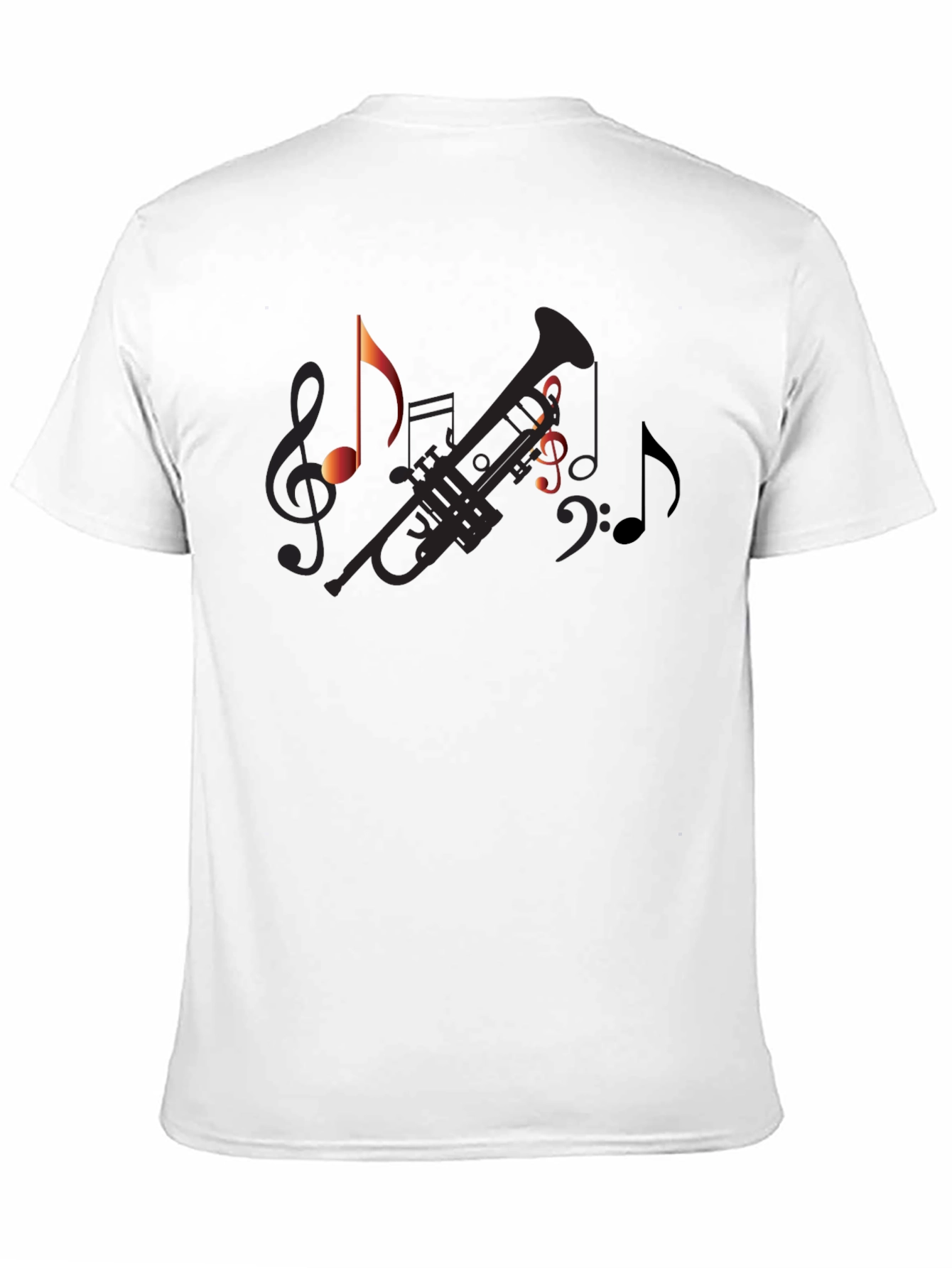 Musical Graphic Tee - Black Cotton T-Shirt