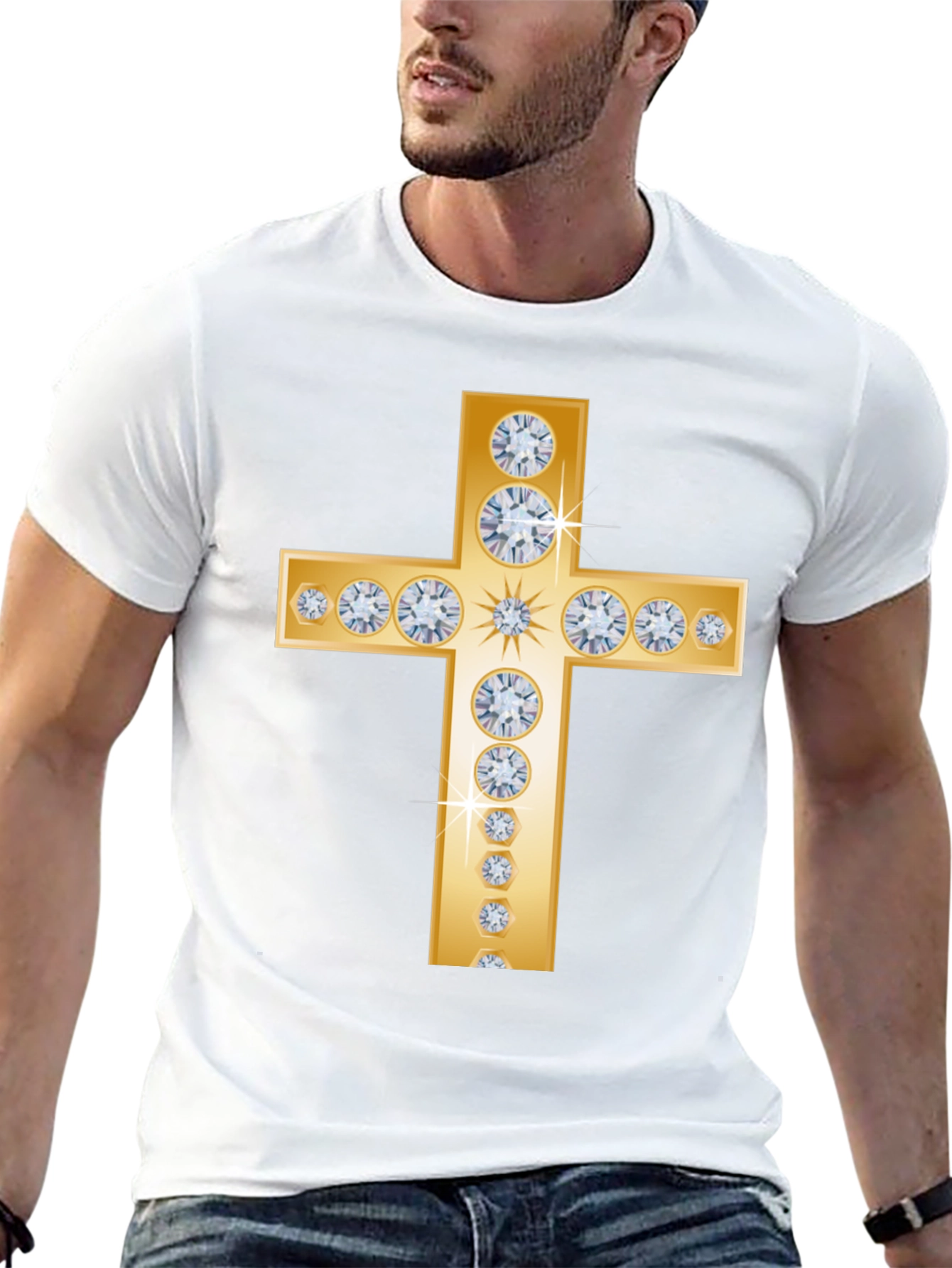 Diamond Cross Graphic Tee