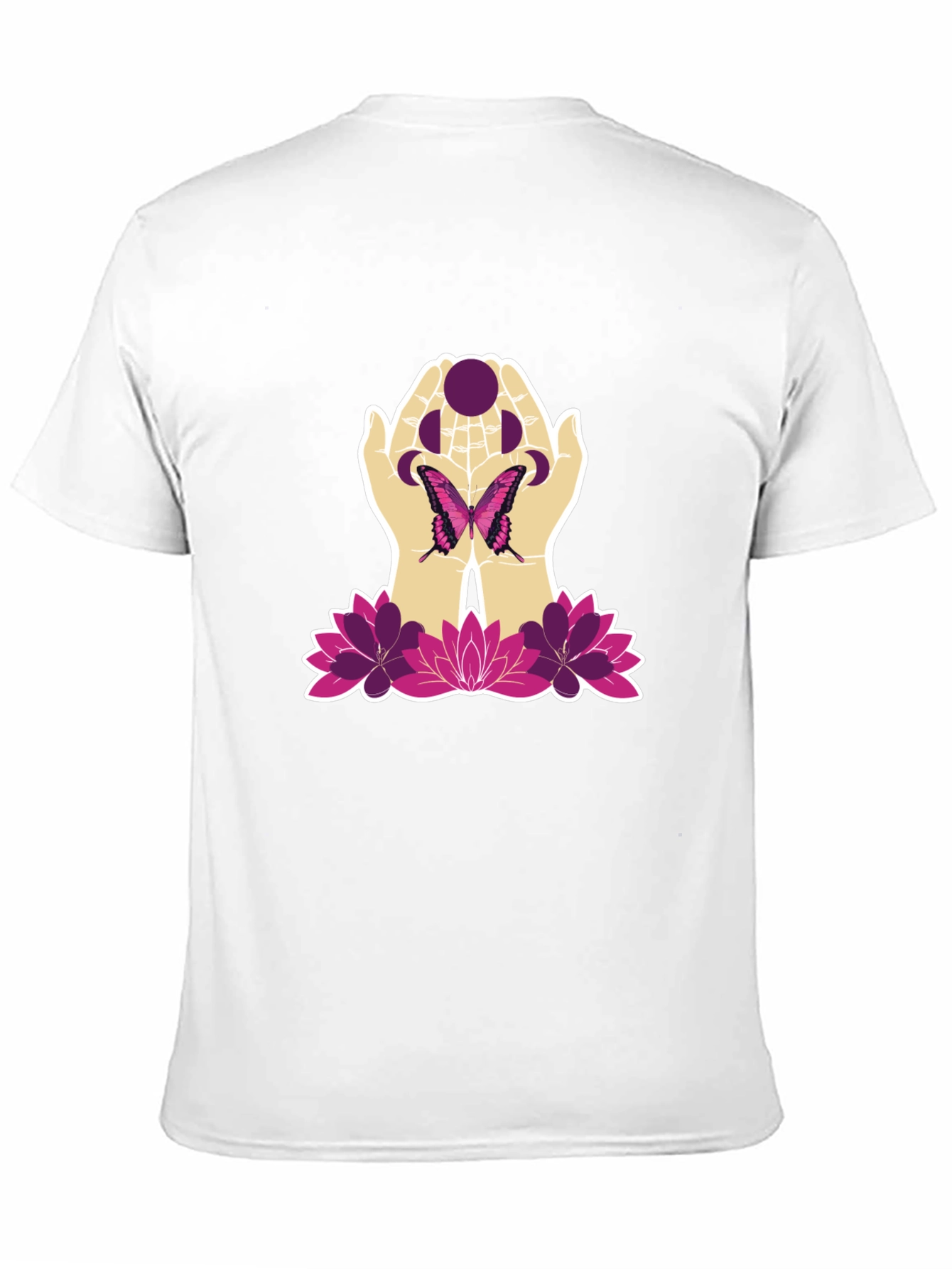 Butterfly Moon Hands Graphic Tee