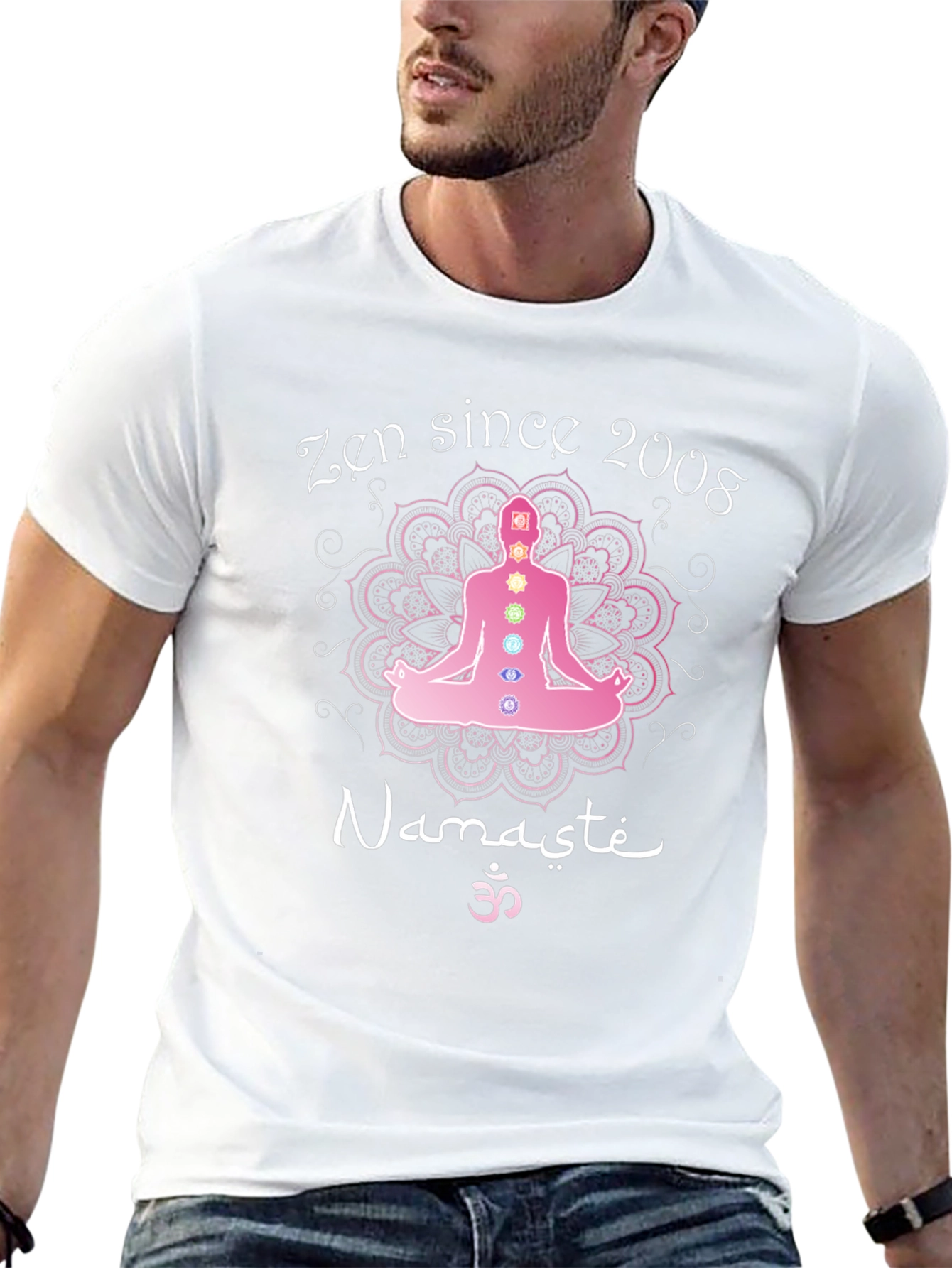 Zen Since 2008 Namaste Chakra Meditation T-Shirt