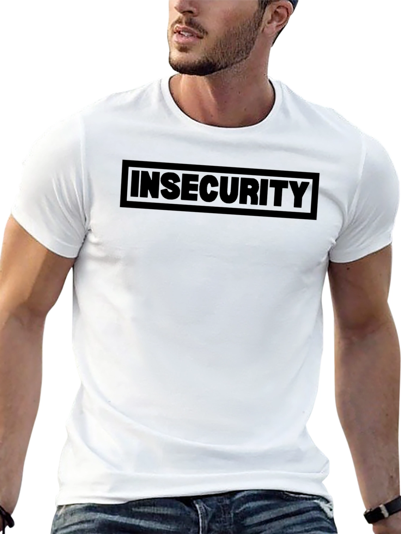 Insecurity Graphic Tee - Black Casual Comfort