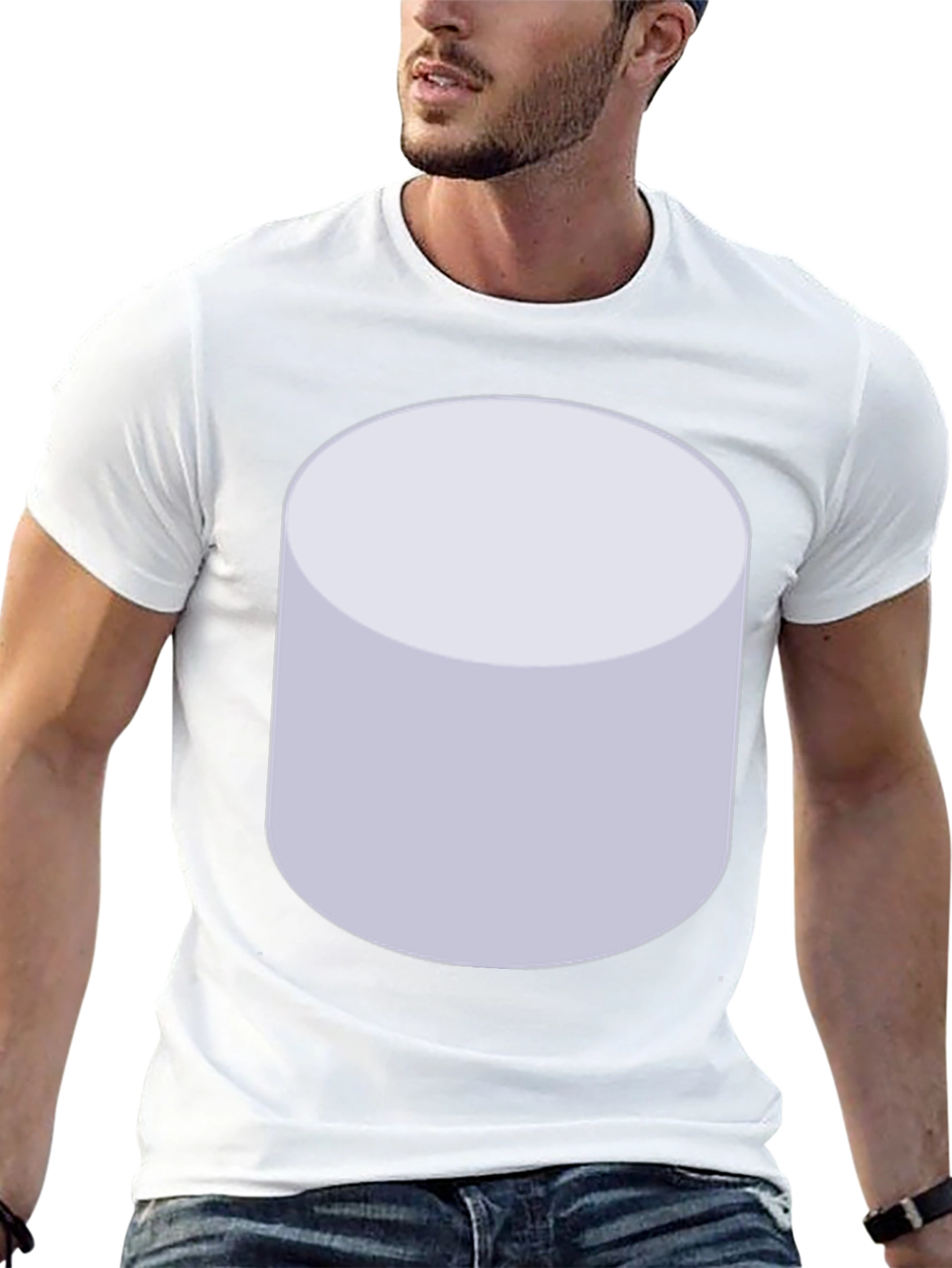 Marshmallow Graphic Tee - Unisex Black T-Shirt