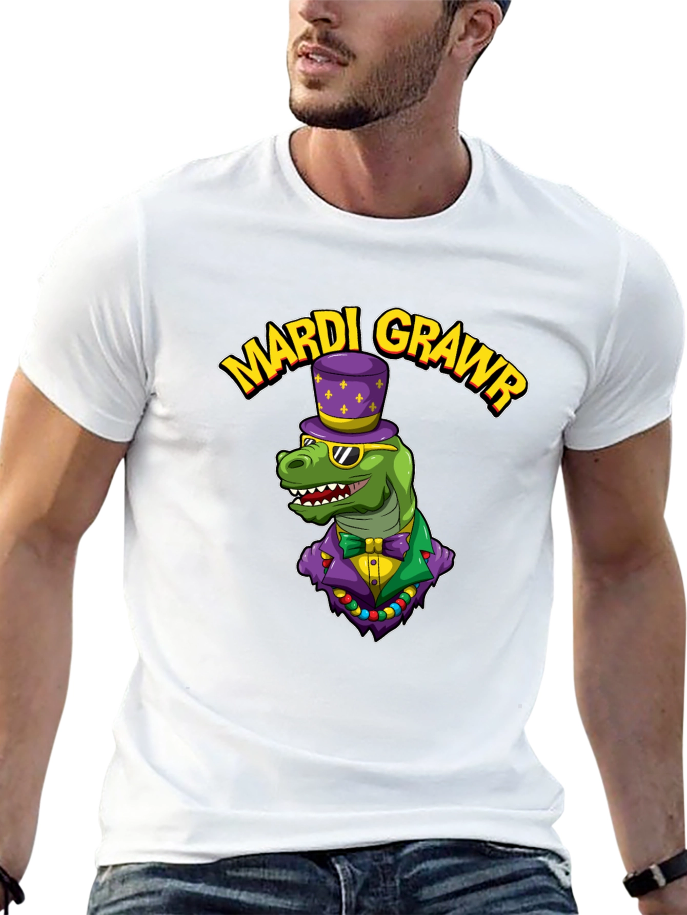 Mardi Crawr Dinosaur T-Shirt