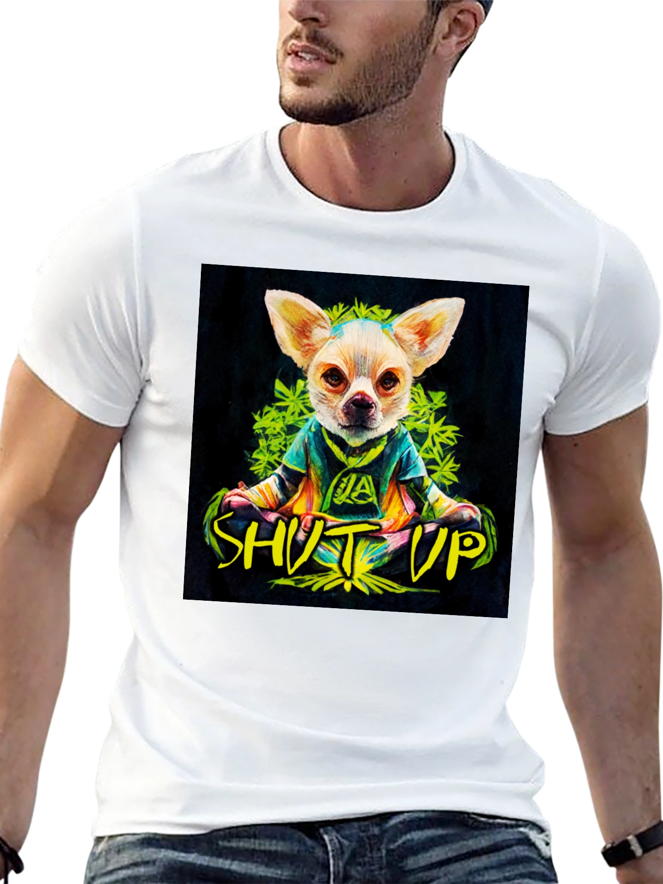 Chill Chihuahua Shut Up Graphic Tee