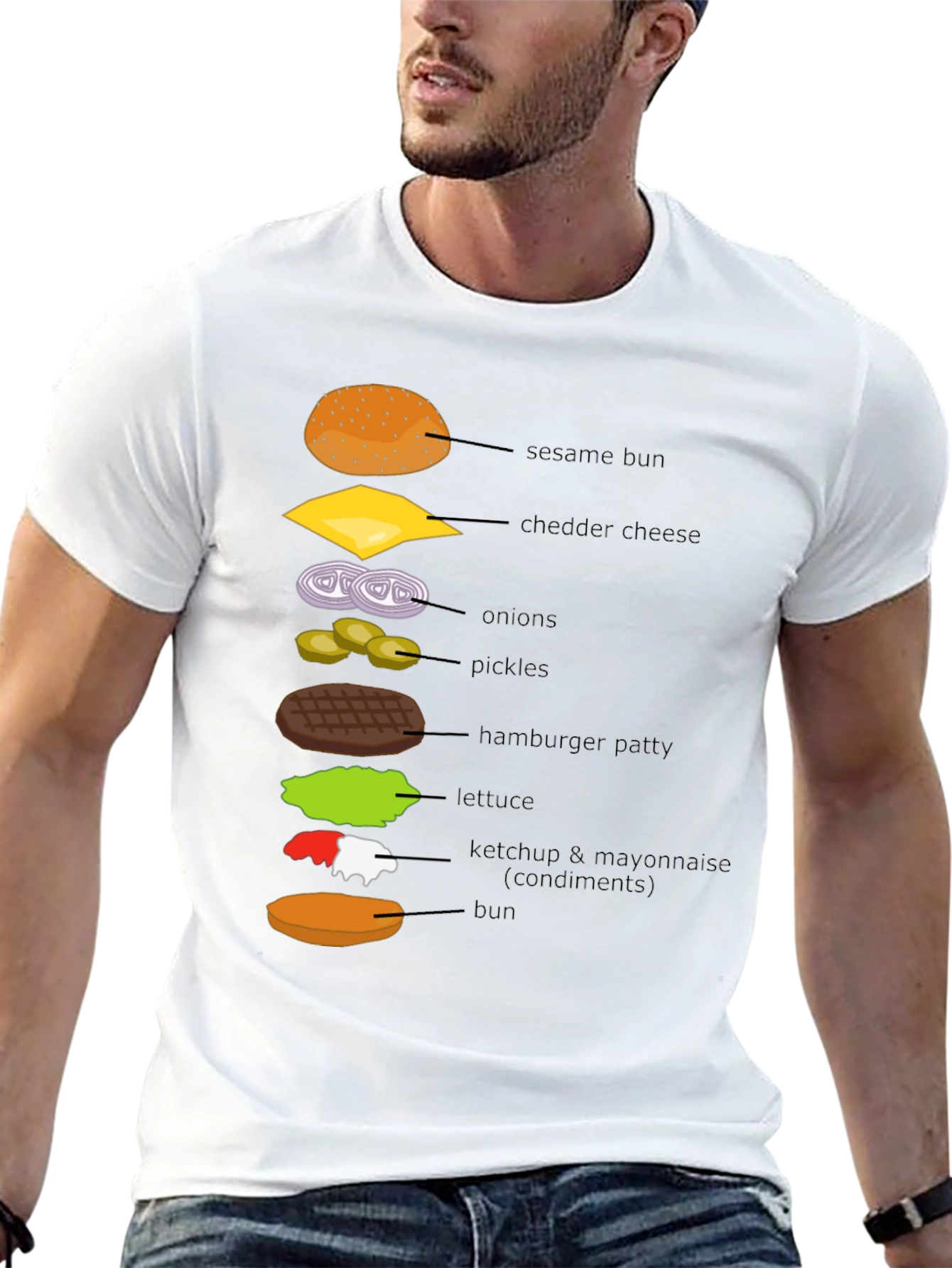 Burger Ingredients T-Shirt