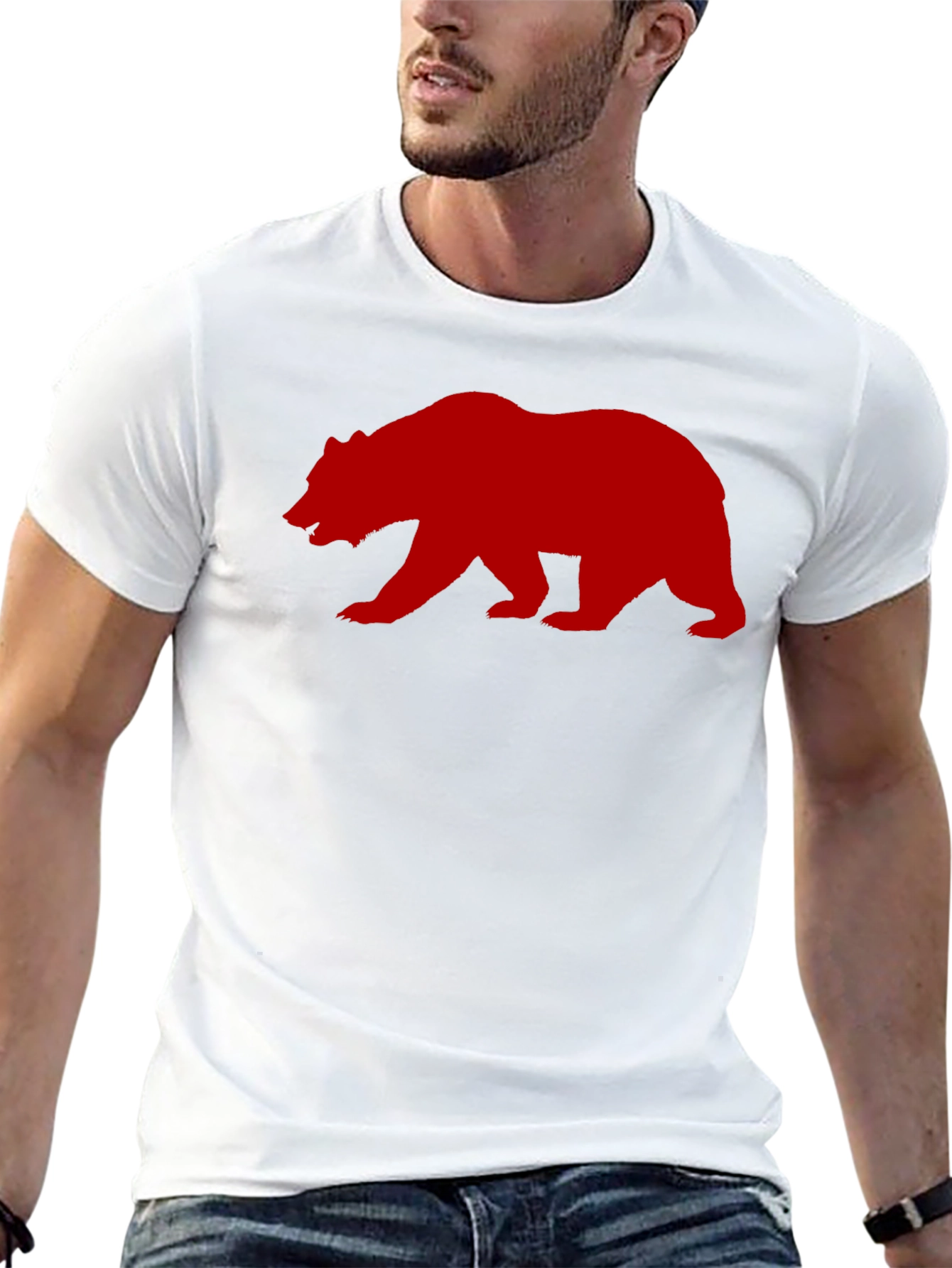 Bear Graphic T-Shirt - Casual Style
