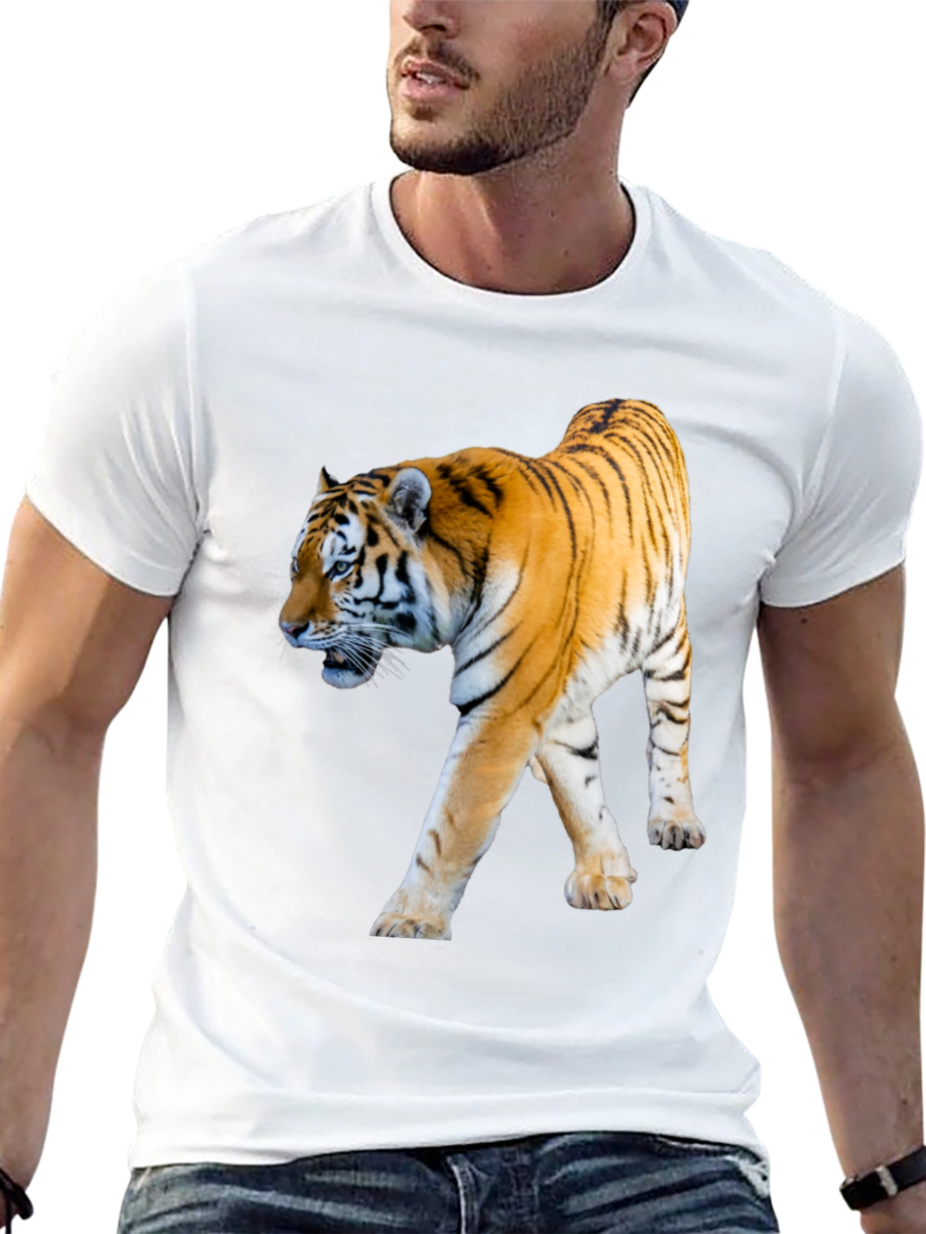 Tiger Graphic Black T-Shirt