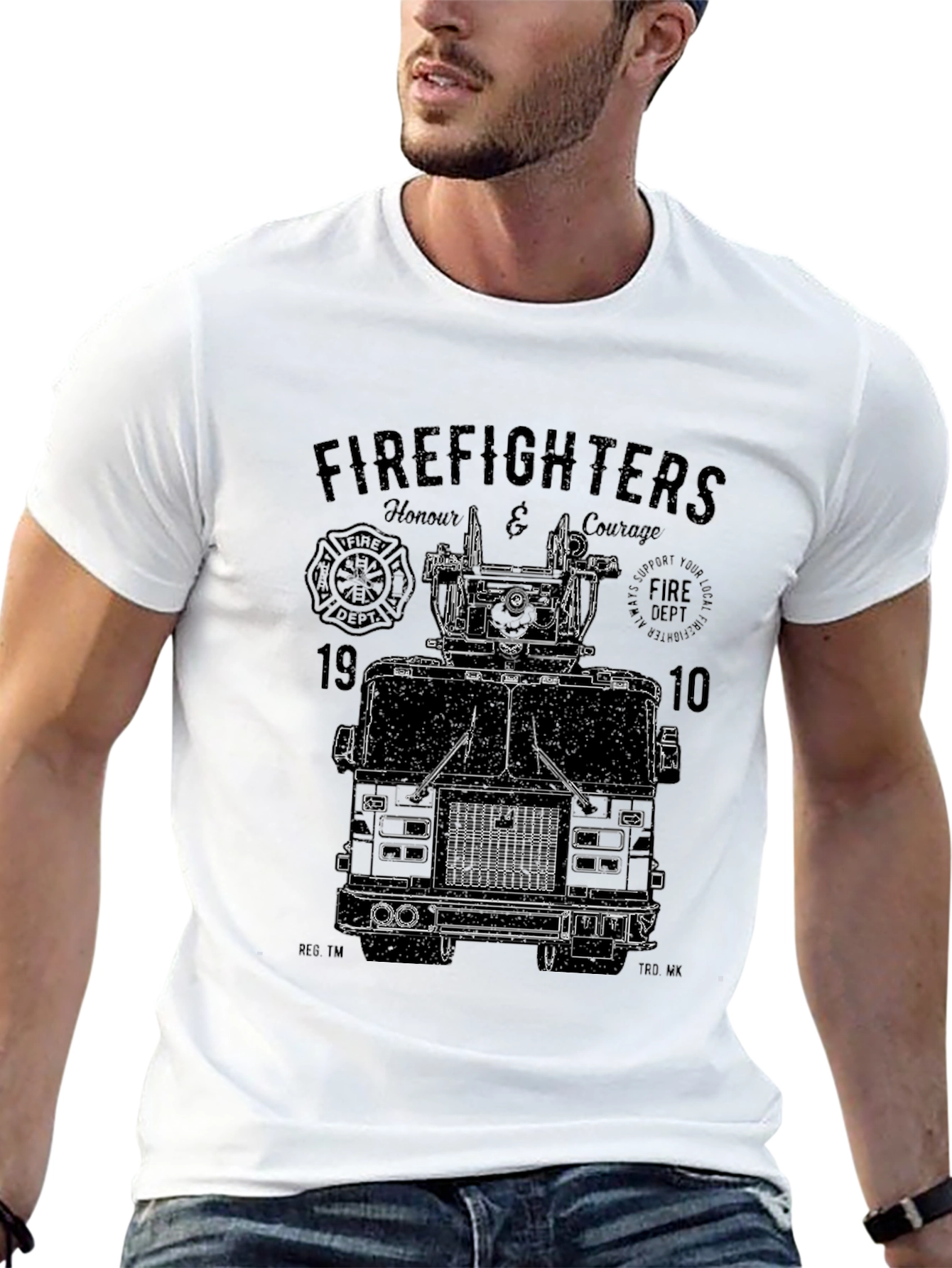 Firefighters Honour & Courage Graphic T-Shirt