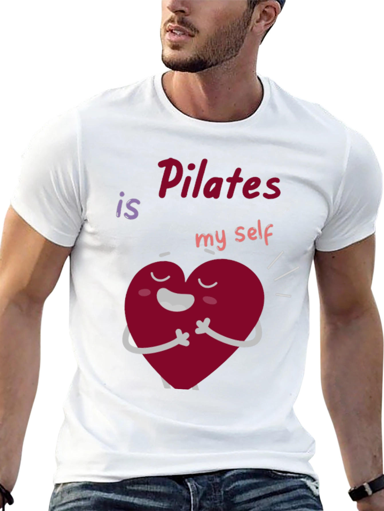 Pilates Is My Self Heart Graphic T-Shirt