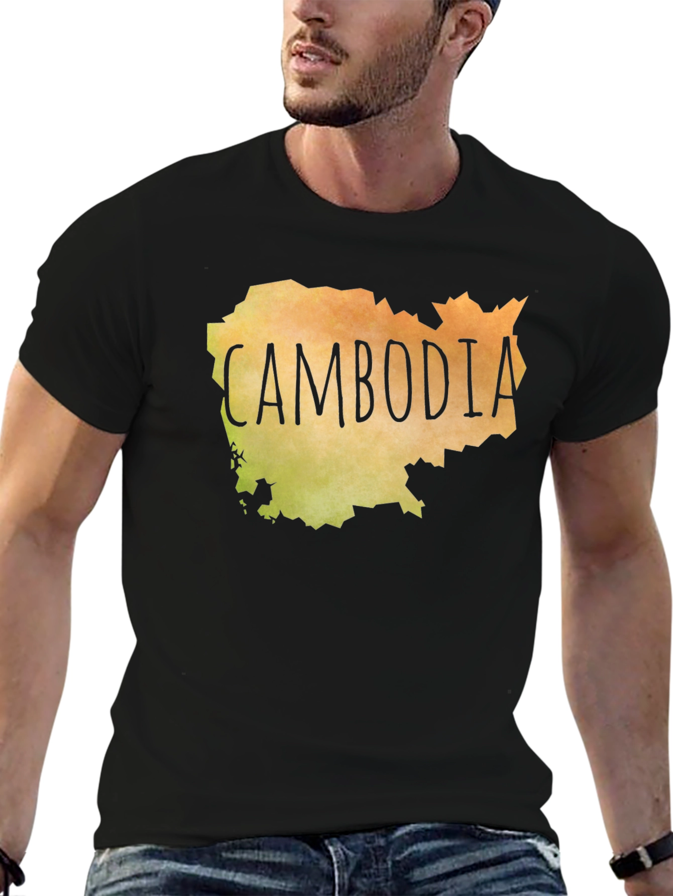 Cambodia Map T-Shirt