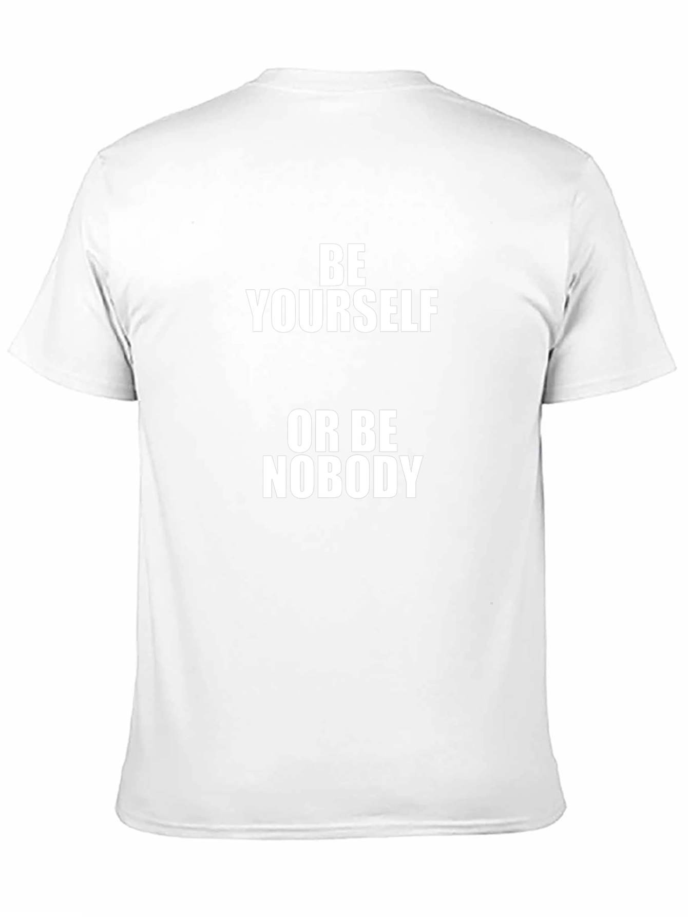 Be Yourself Graphic Tee - Black Crew Neck T-Shirt