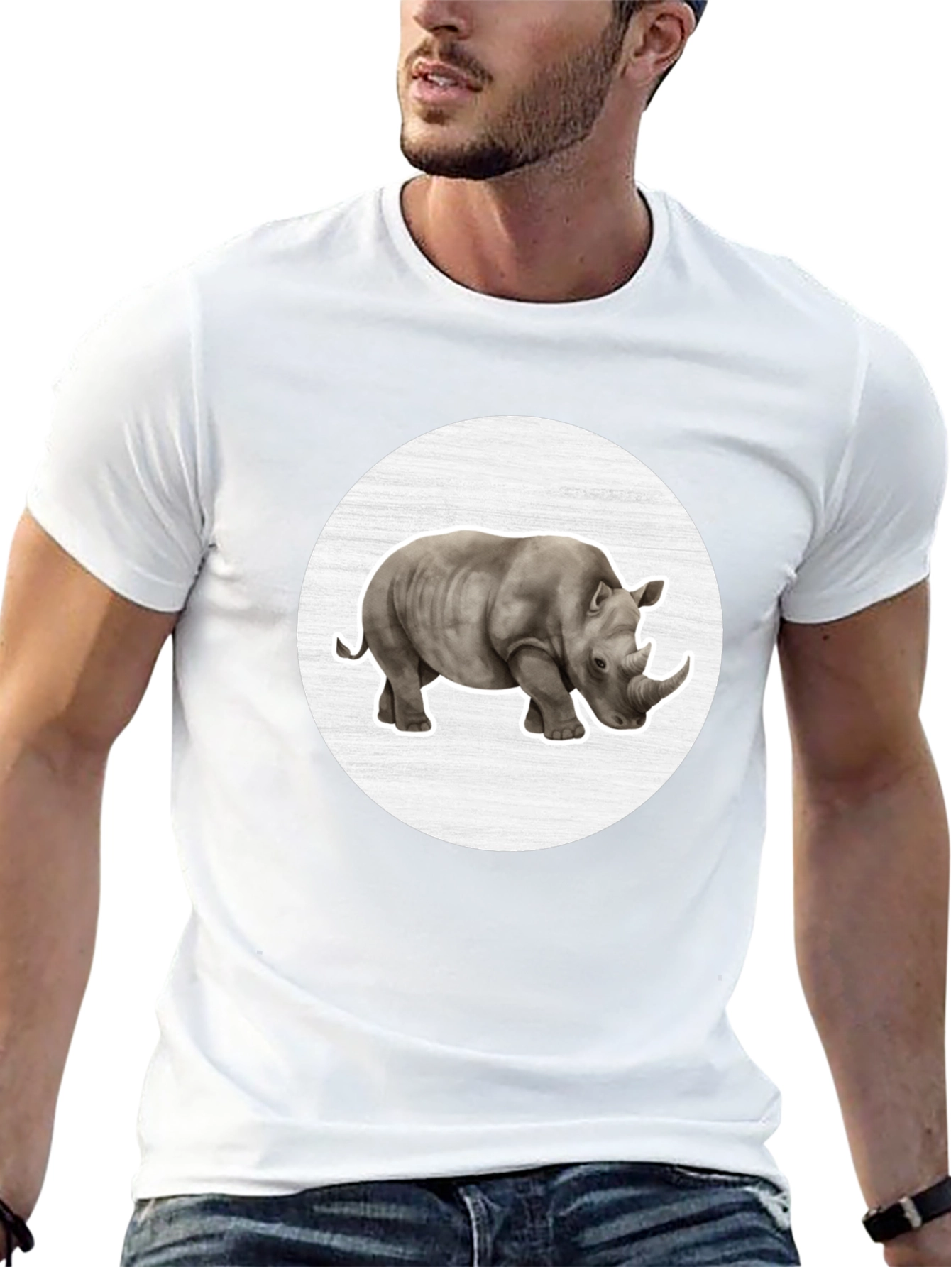 Rhinoceros Graphic Tee - Stylish Comfort