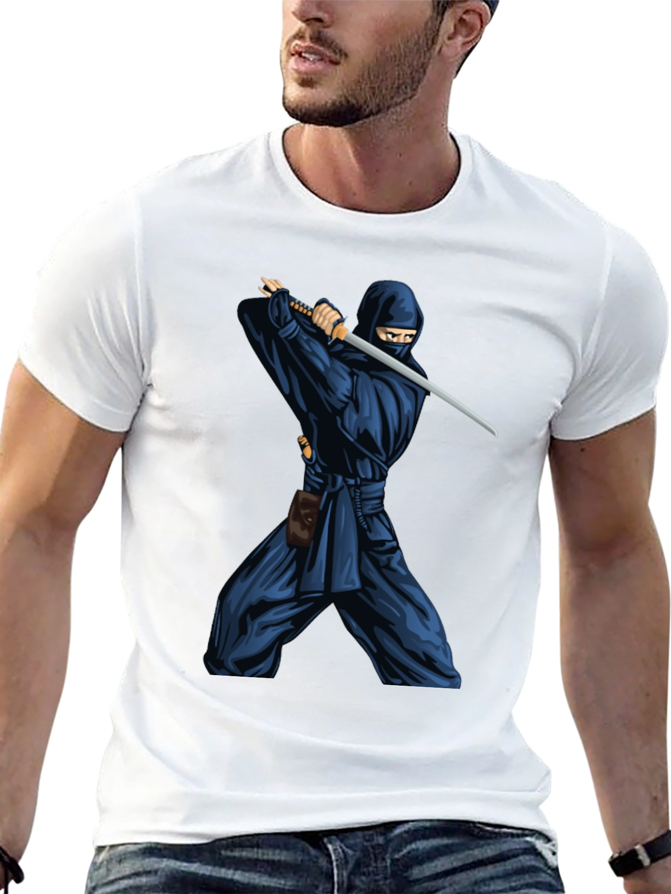 Ninja Warrior Graphic Tee - Stealth Style!