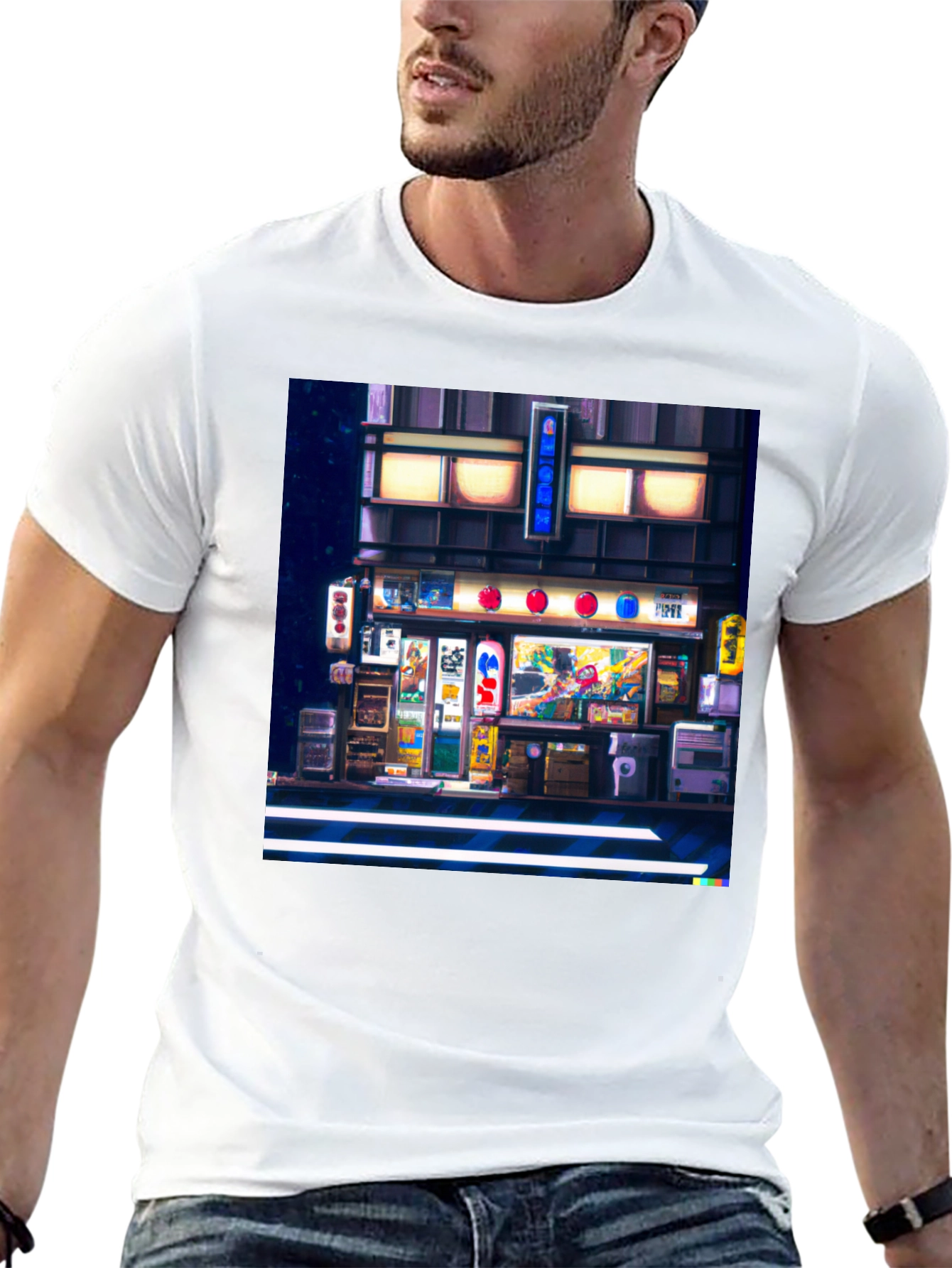Pixel Art Japanese Street T-Shirt