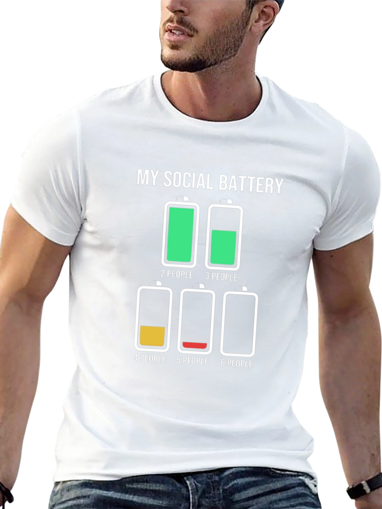 My Social Battery T-Shirt Funny Introvert Tee